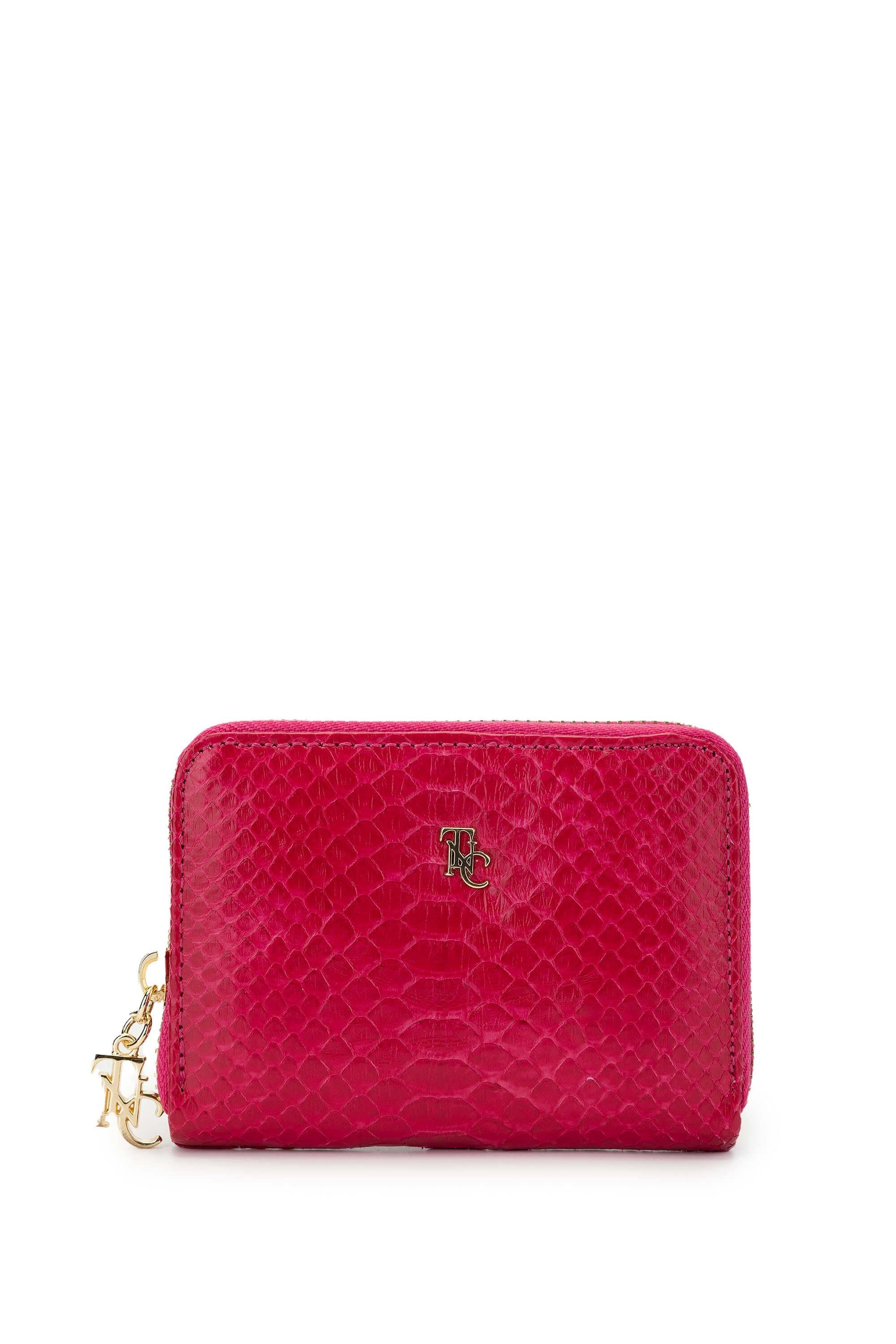 Tamer Tanca Kadın Hakiki Deri Pembe Günlük Cuzdan