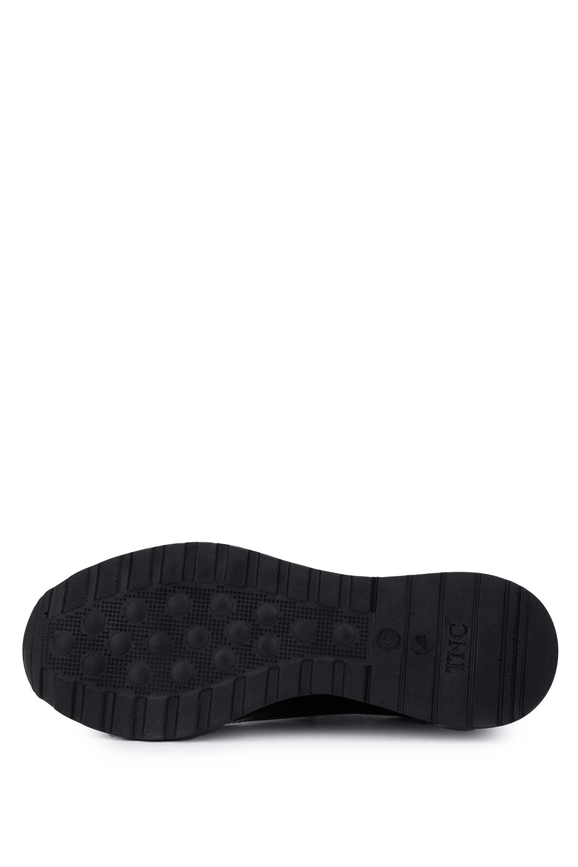 Tamer Tanca Kadın Hakiki Deri Siyah Casual Ayakkabı