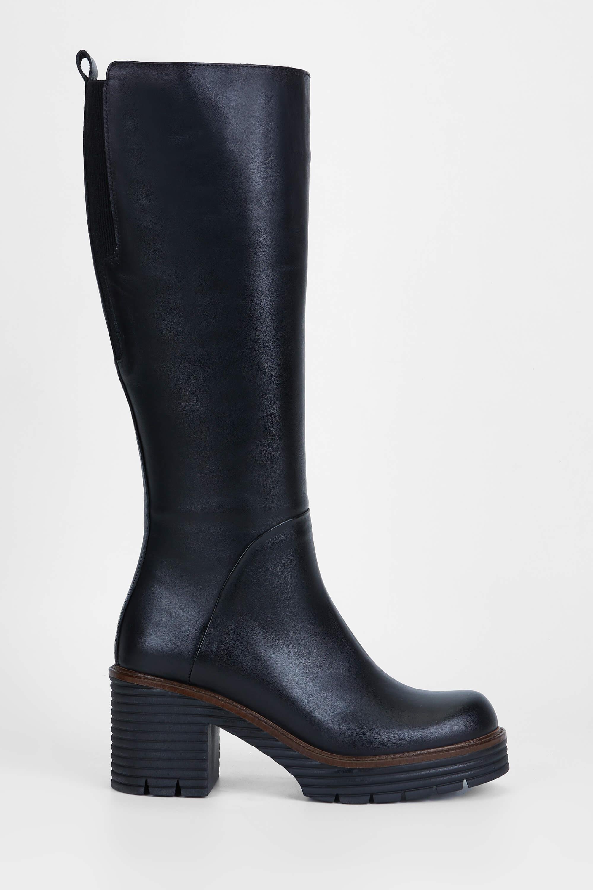 Tamer Tanca Kadın Hakiki Deri Siyah Casual Çizme