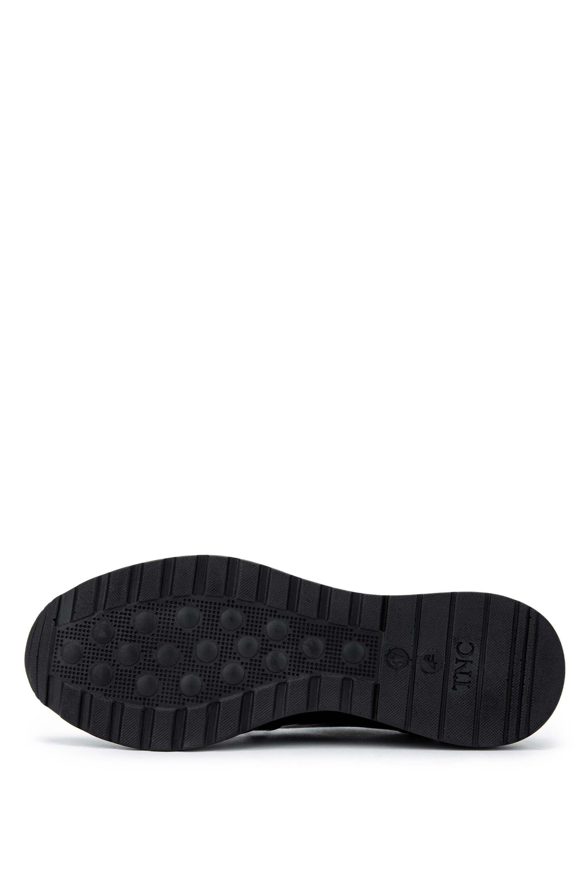 Tamer Tanca Kadın Hakiki Deri Siyah Casual Ayakkabı