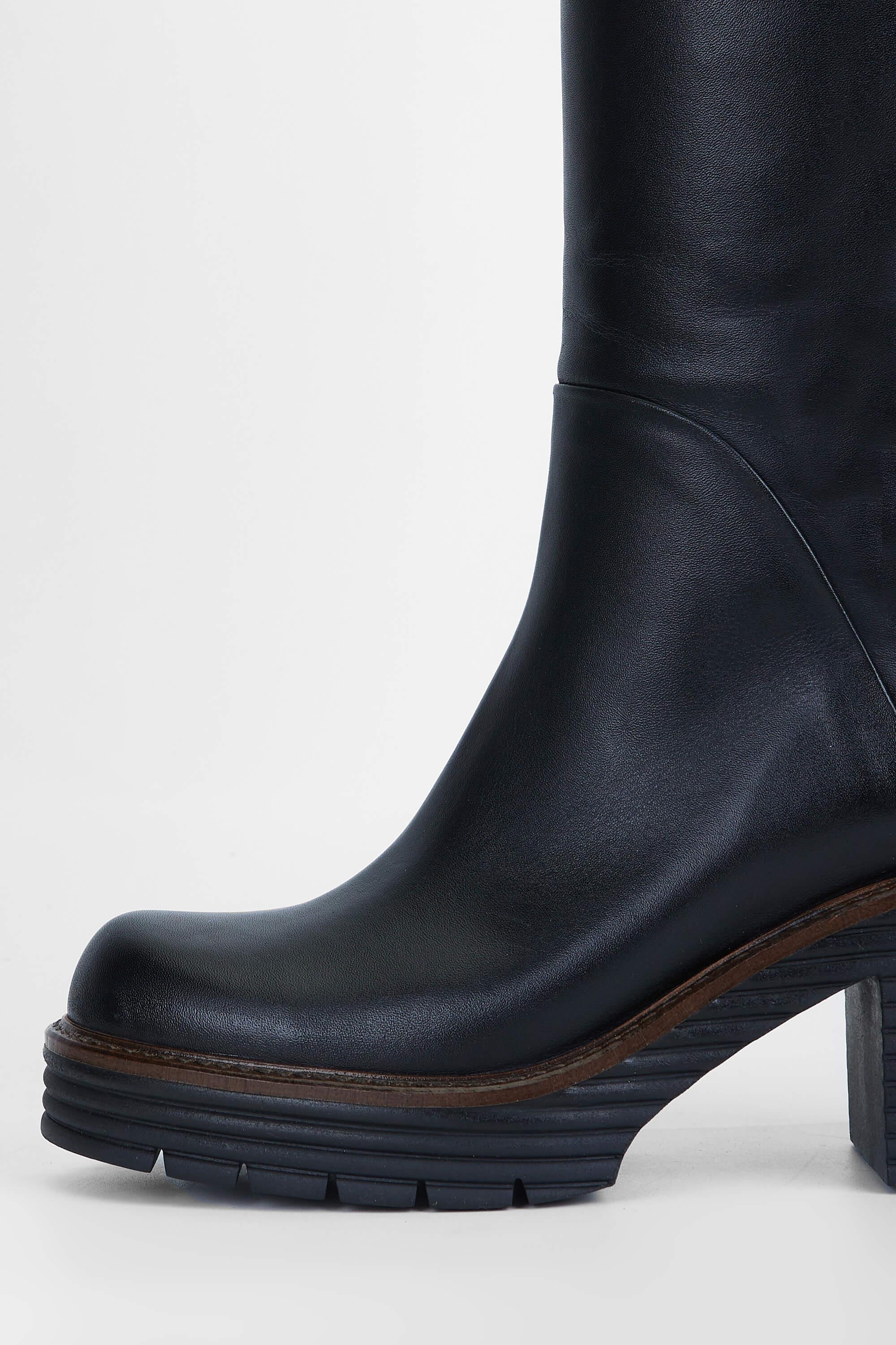 Tamer Tanca Kadın Hakiki Deri Siyah Casual Çizme