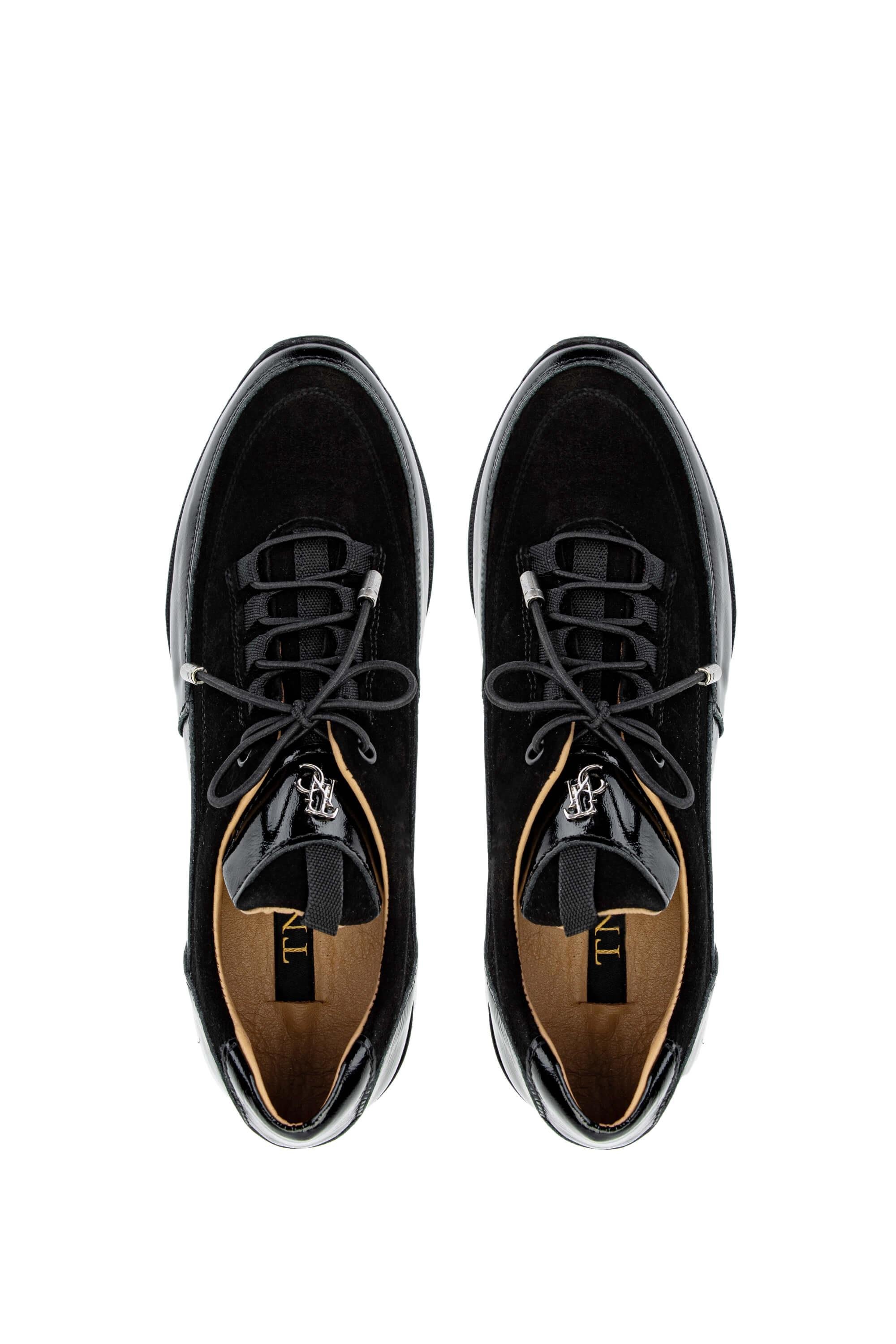 Tamer Tanca Kadın Hakiki Deri Siyah Casual Ayakkabı