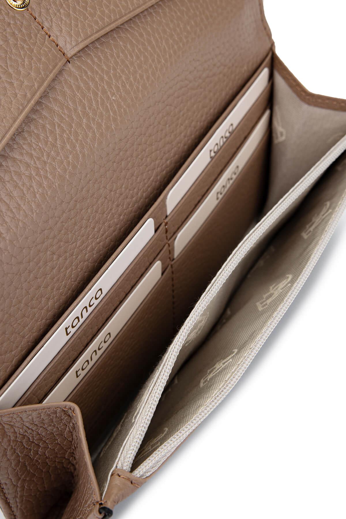 Tamer Tanca Kadın Hakiki Deri Siyah Cüzdan Cuzdan