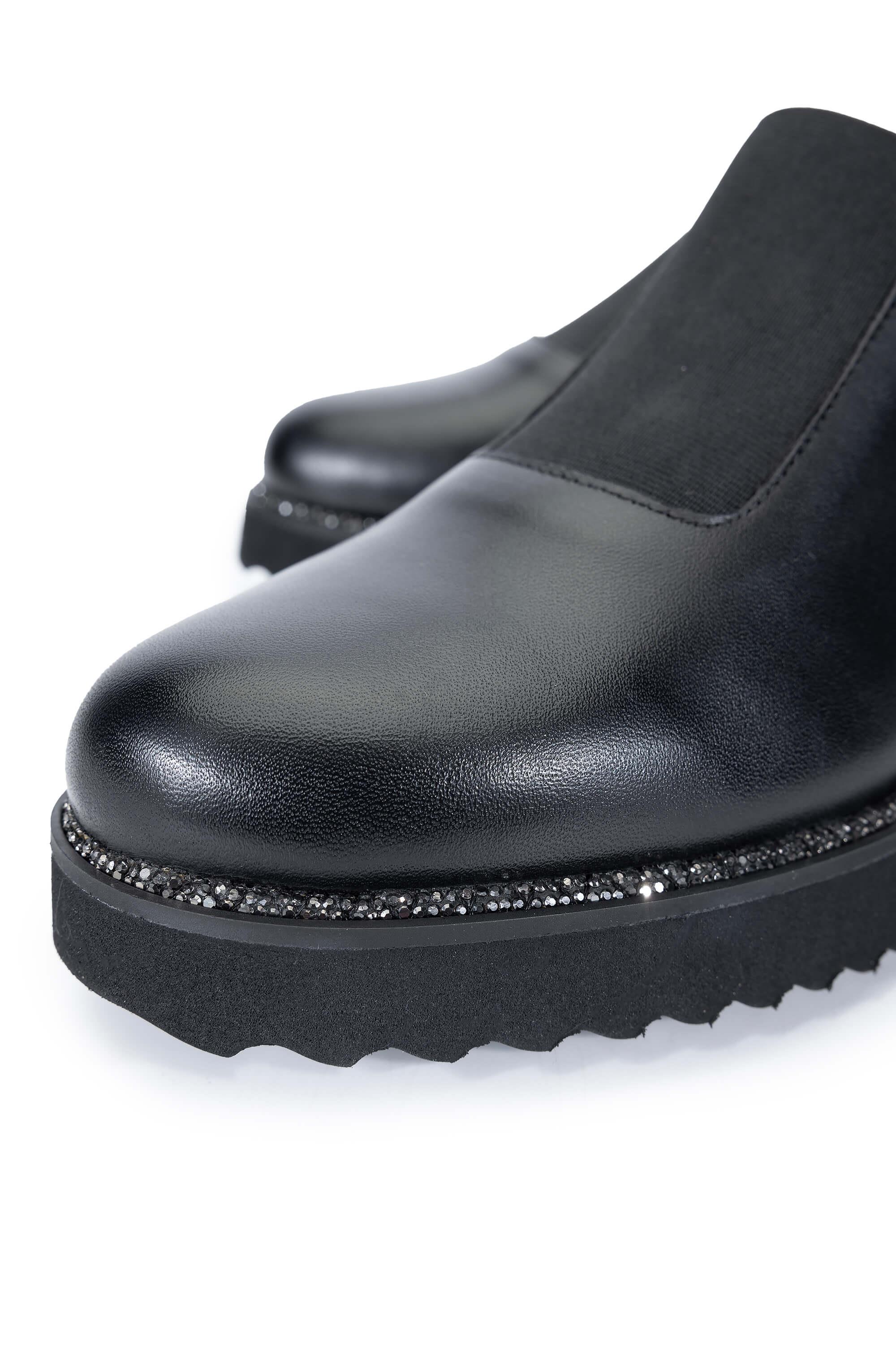 Tamer Tanca Kadın Hakiki Deri Siyah Deri Casual Ayakkabı