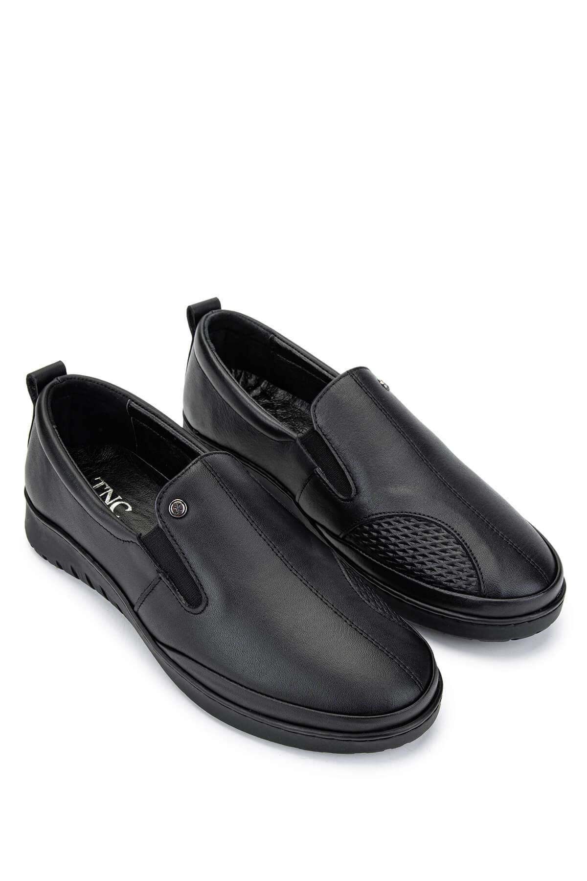 Tamer Tanca Kadın Hakiki Deri Siyah Deri Casual Ayakkabı