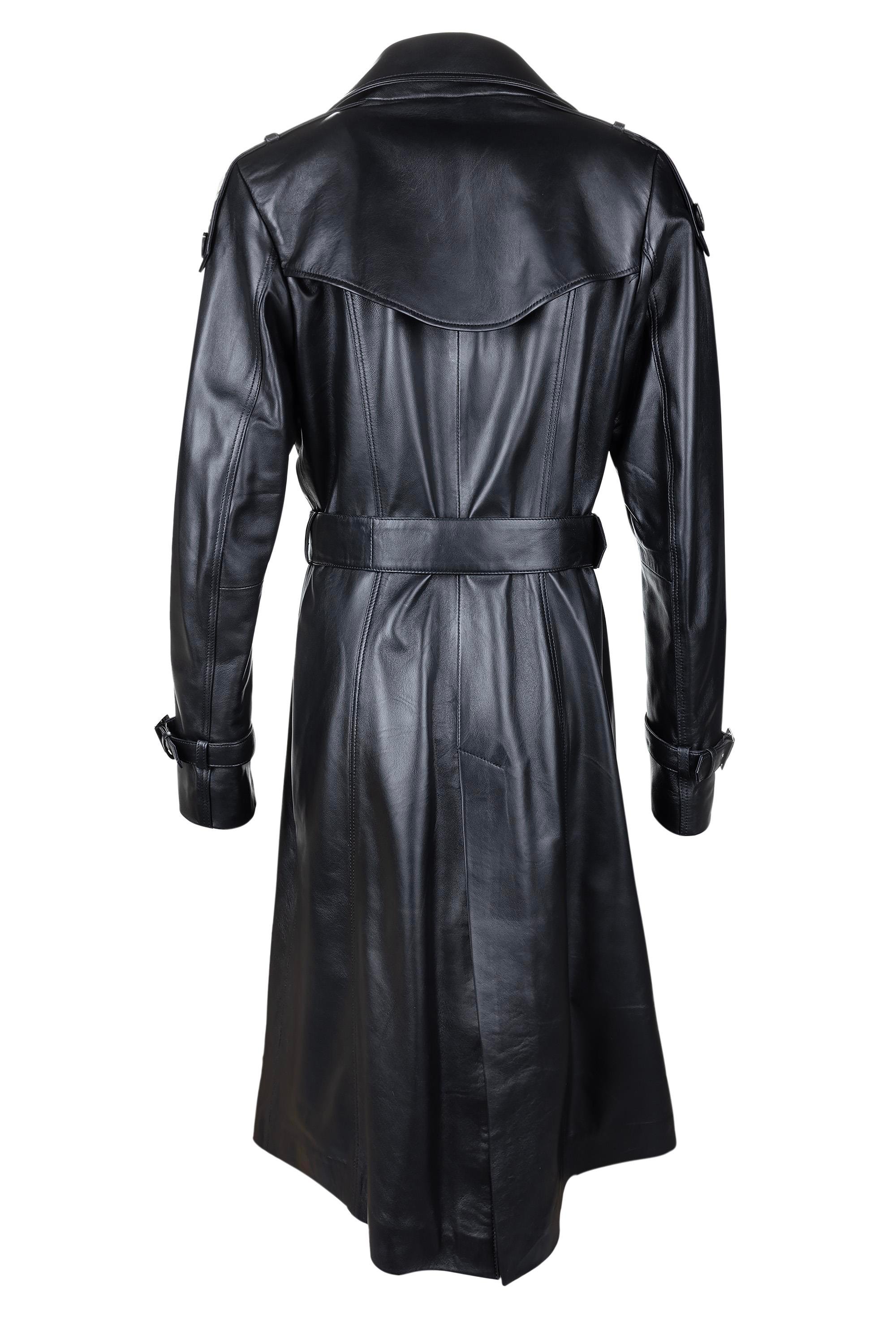 Tamer Tanca Kadın Hakiki Deri Siyah Deri Deri Mont