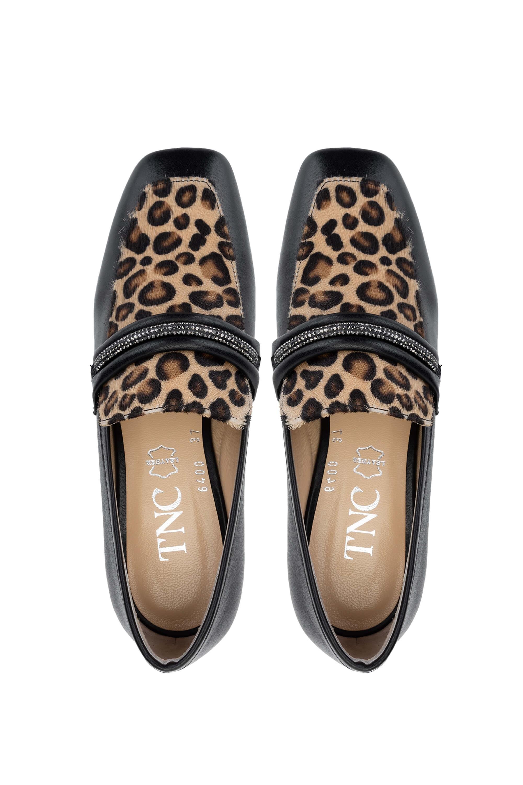 Tamer Tanca Kadın Hakiki Deri Siyah Deri Topuklu Ayakkabı