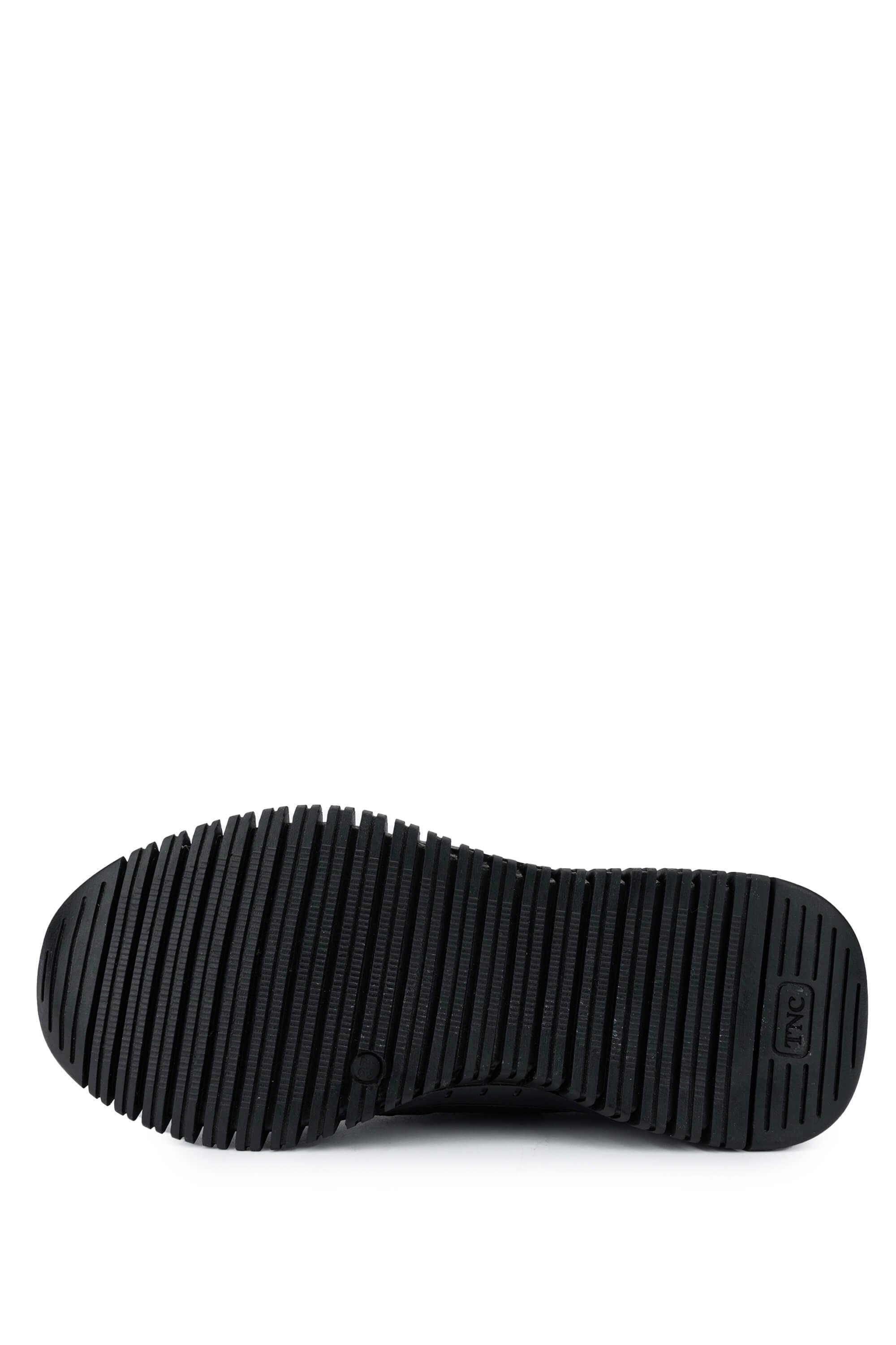 Tamer Tanca Kadın Hakiki Deri Siyah Deri Casual Ayakkabı