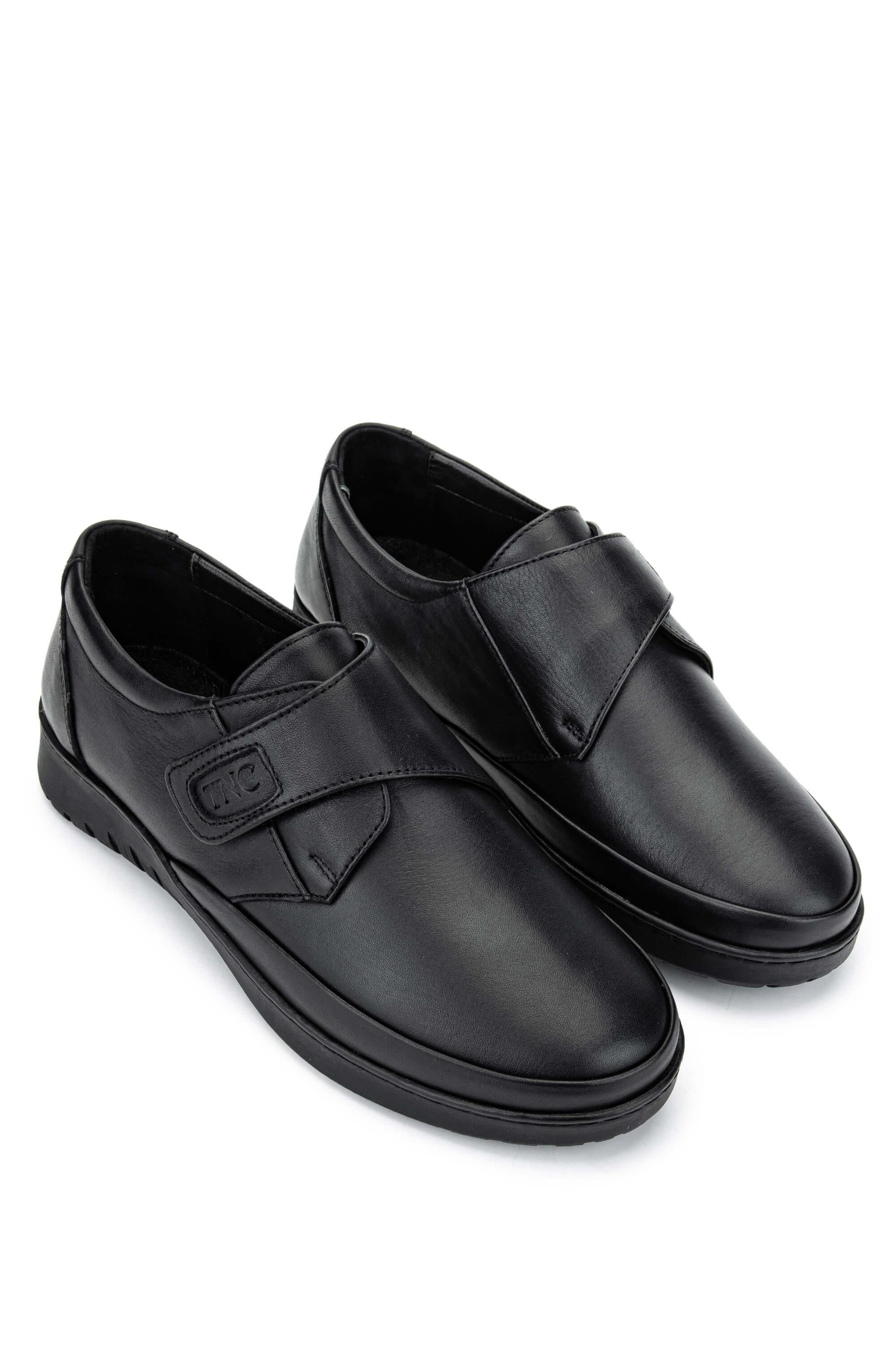 Tamer Tanca Kadın Hakiki Deri Siyah Deri Casual Ayakkabı