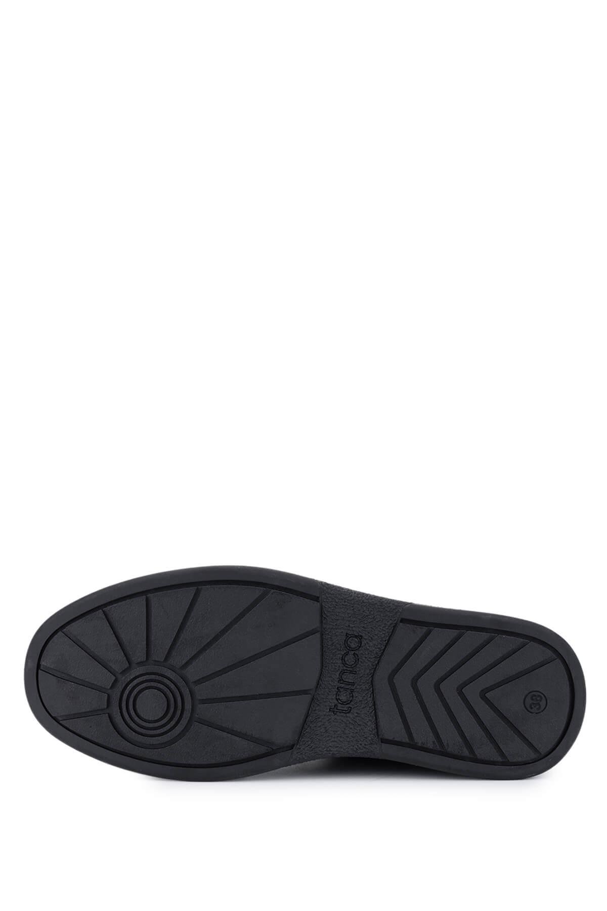 Tamer Tanca Kadın Hakiki Deri Siyah Sneakers & Spor Ayakkabı