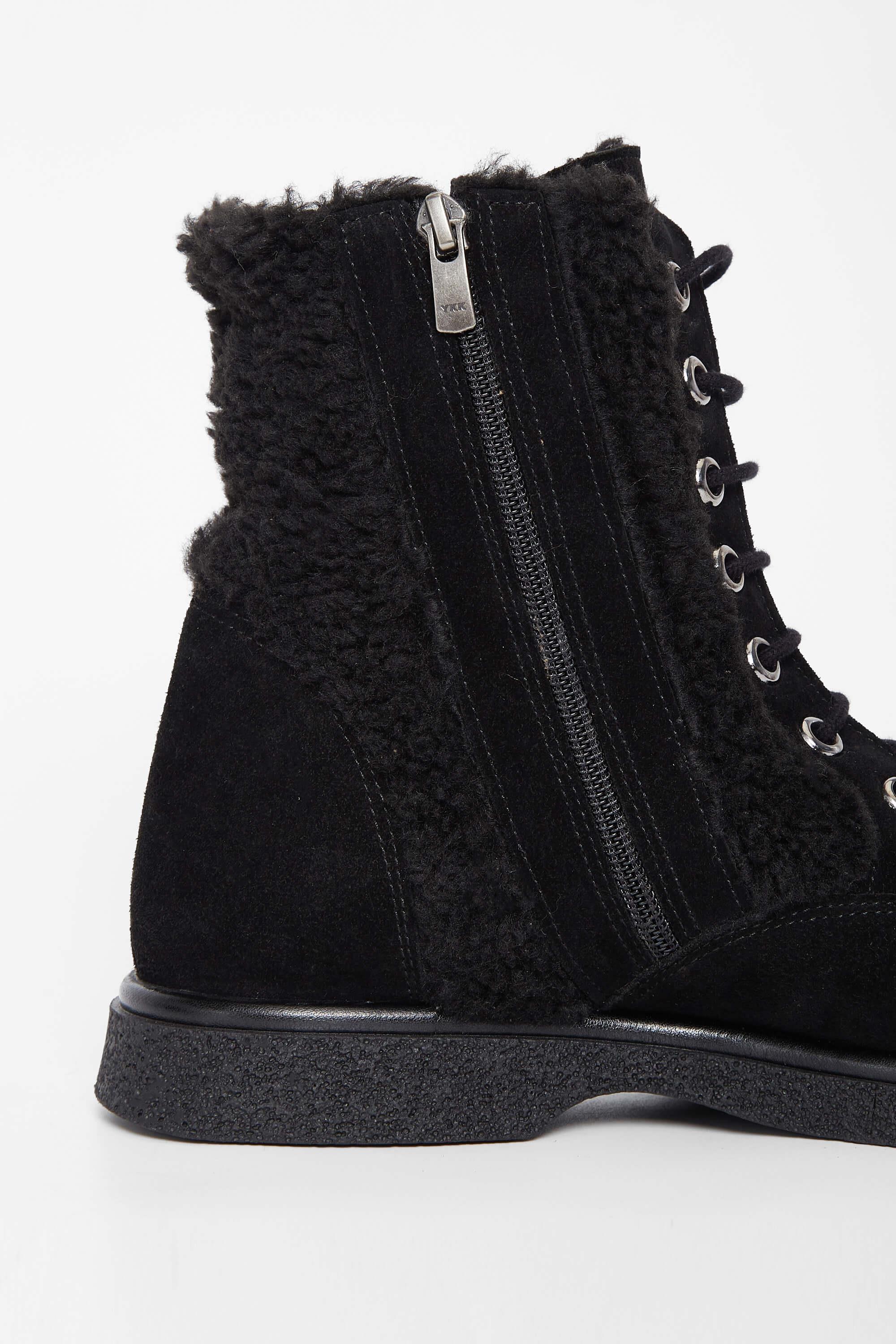 Tamer Tanca Kadın Hakiki Deri Siyah Süet Casual Bot