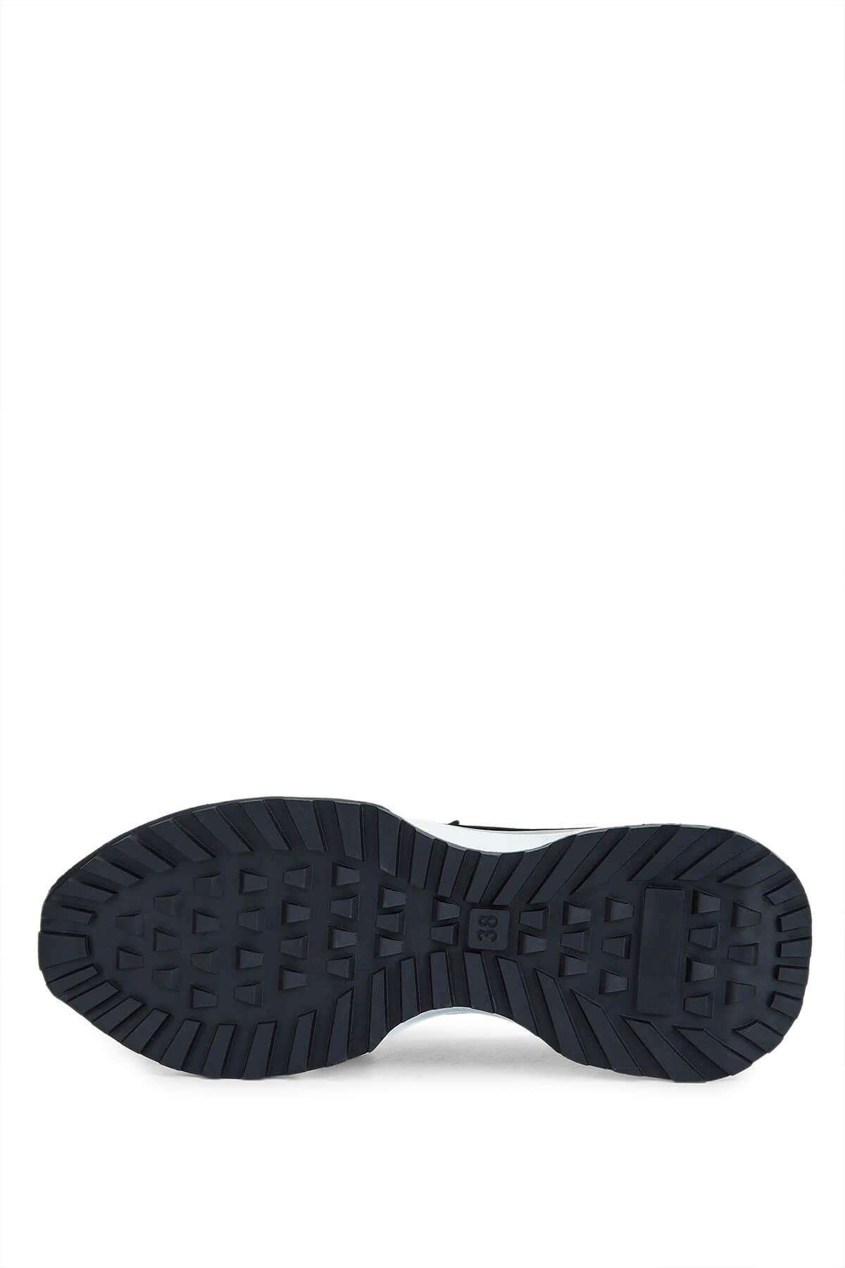 Tamer Tanca Kadın Hakiki Deri Siyah Süet Casual Ayakkabı