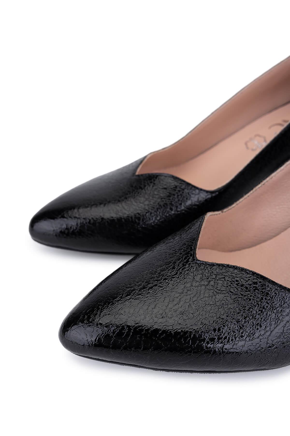 Tamer Tanca Kadın Hakiki Deri Siyah Topuklu & Stiletto Ayakkabı