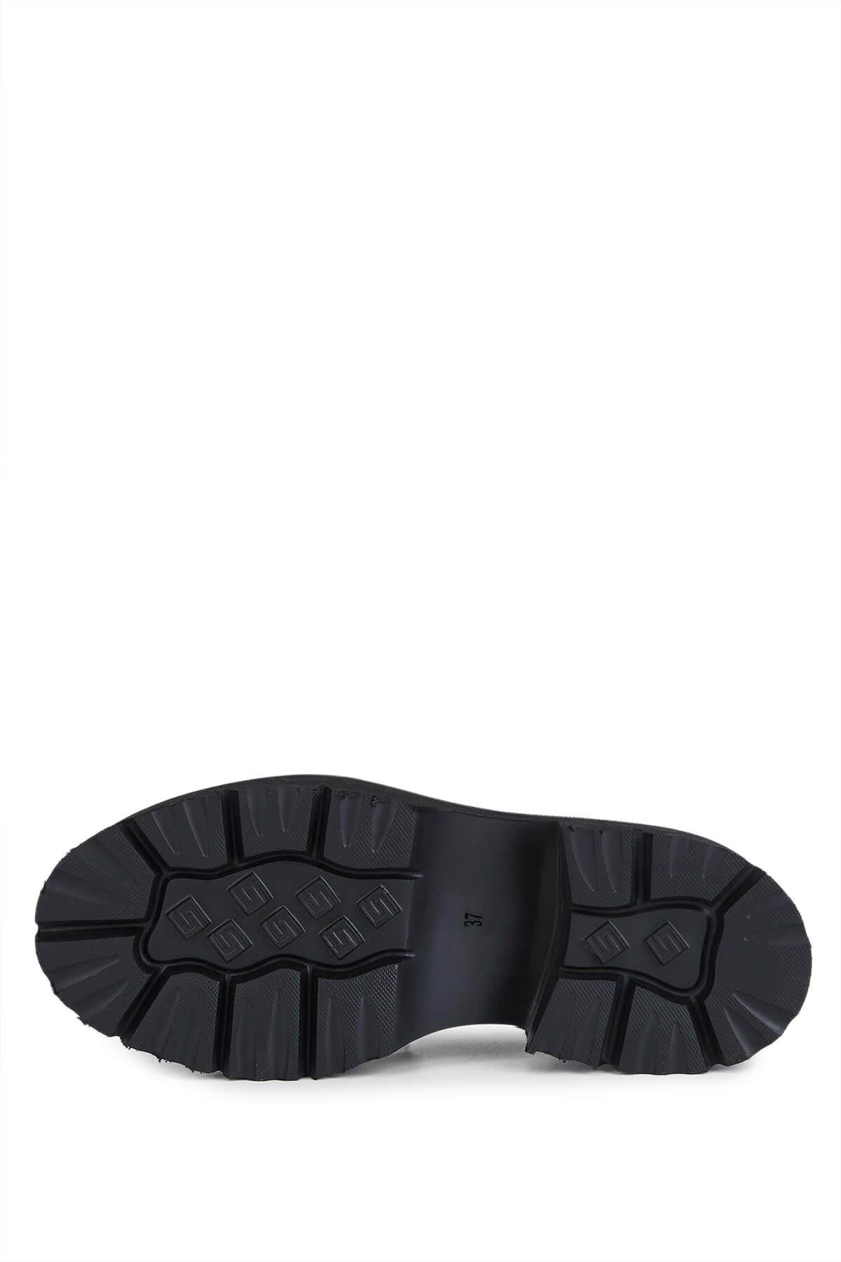 Tamer Tanca Kadın Hakiki Deri Taba Süet Loafer Ayakkabı