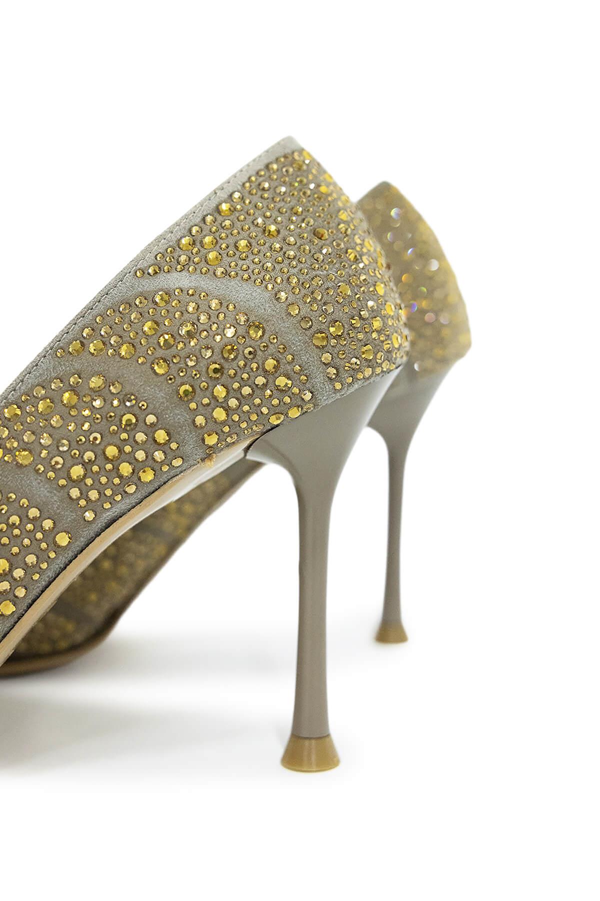 Tamer Tanca Kadın Hakiki Deri Vizon Abiye Ayakkabı