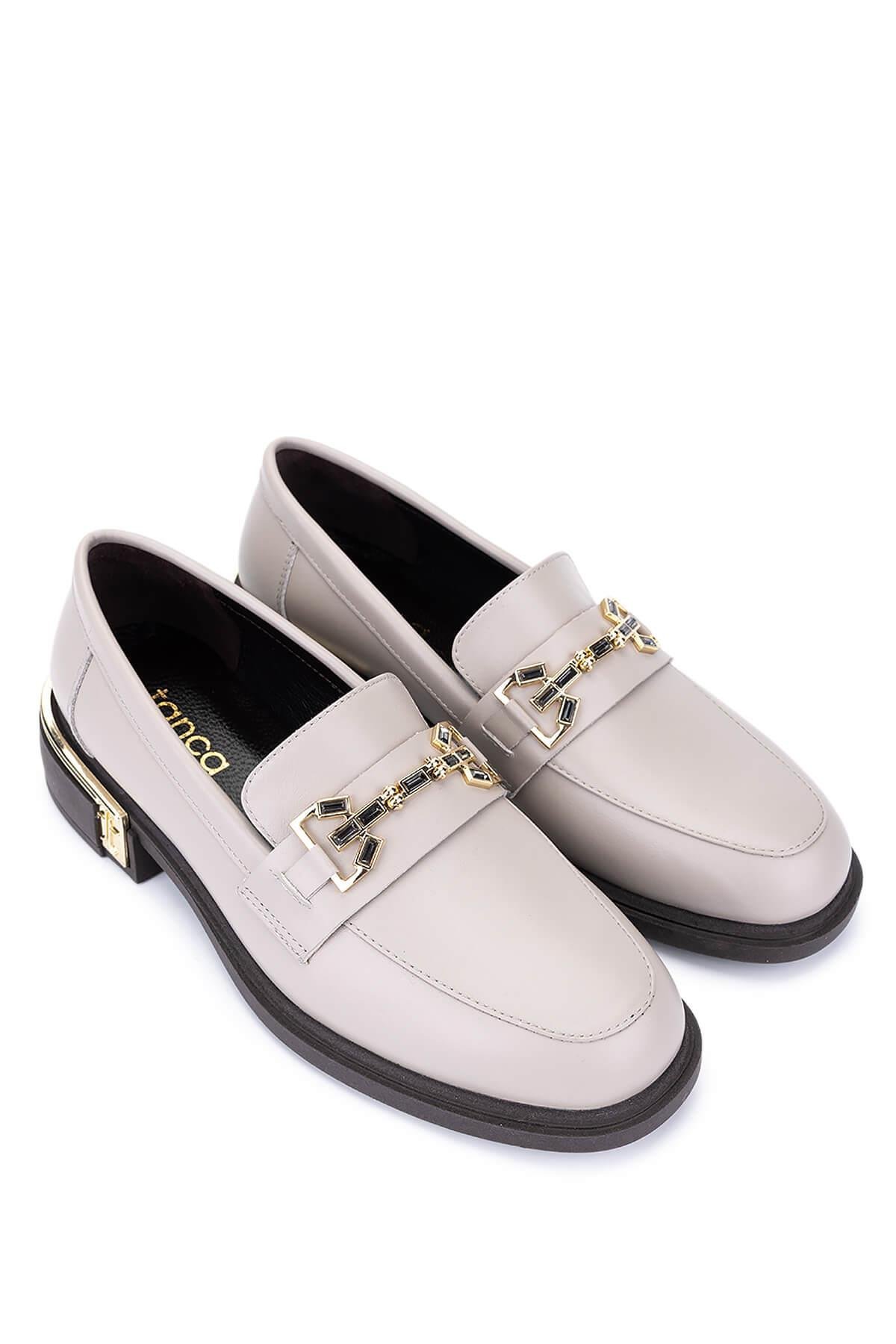 Tamer Tanca Kadın Hakiki Deri Vizon Loafer Ayakkabı