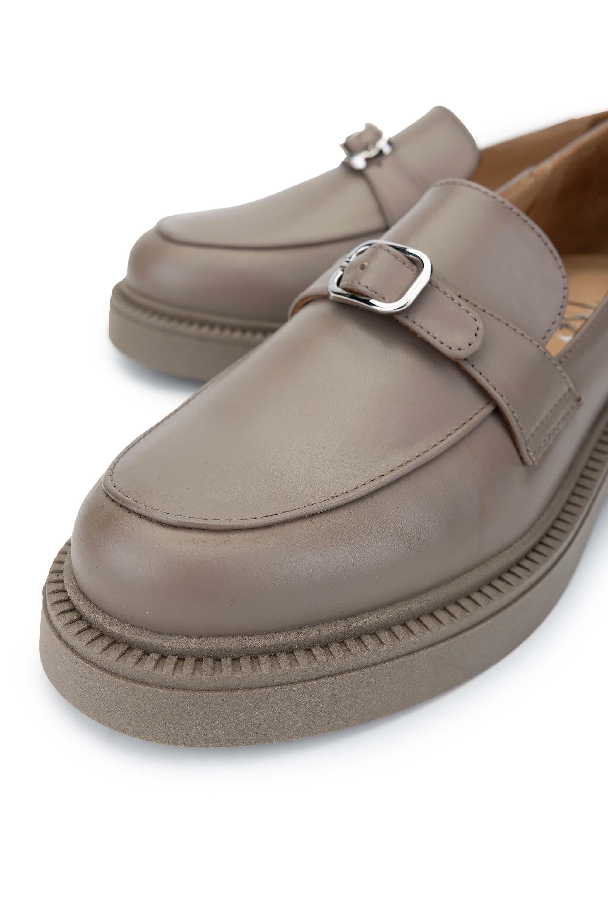 Tamer Tanca Kadın Hakiki Deri Vizon Loafer Ayakkabı