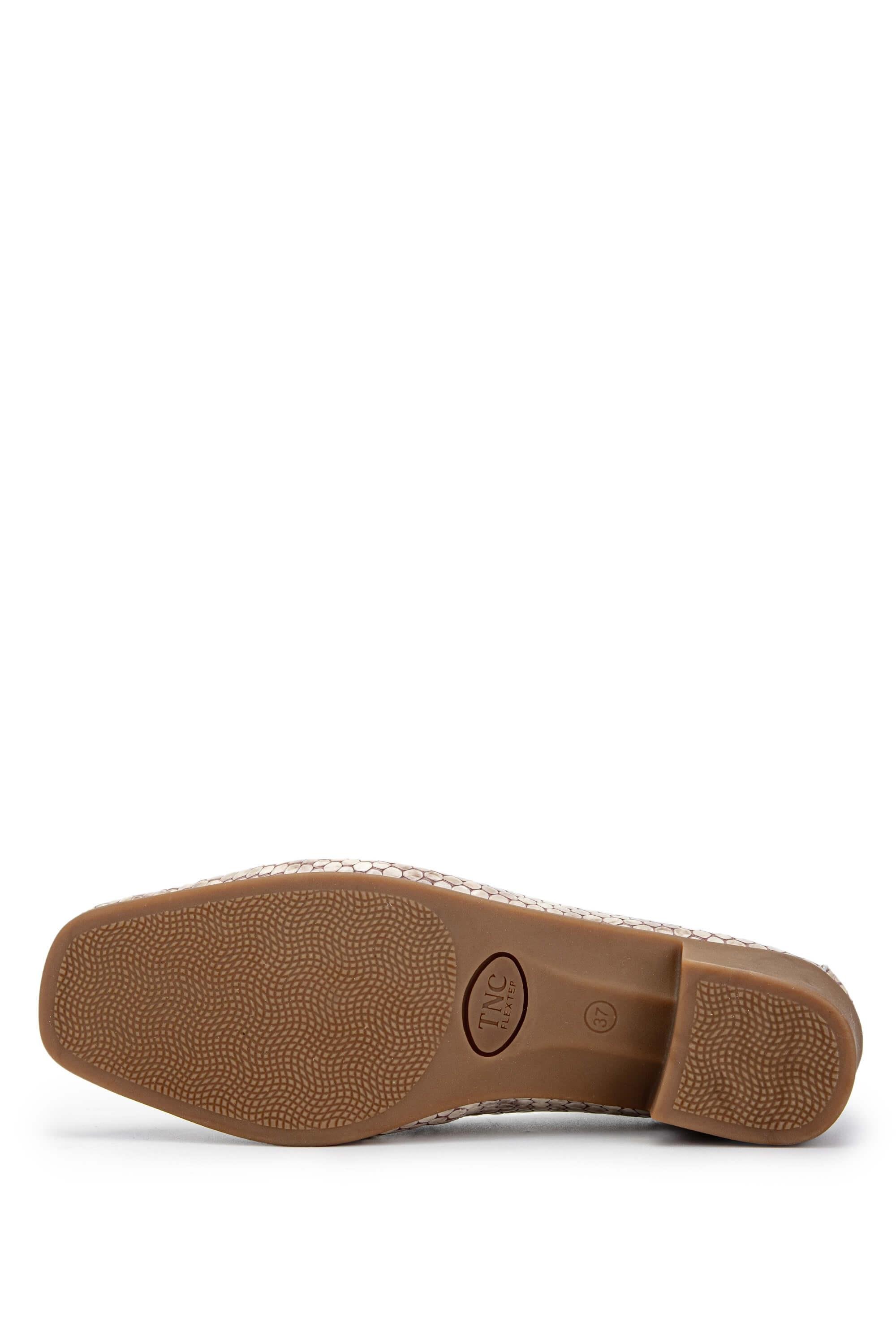 Tamer Tanca Kadın Hakiki Deri Vizon Rugan Topuklu Ayakkabı