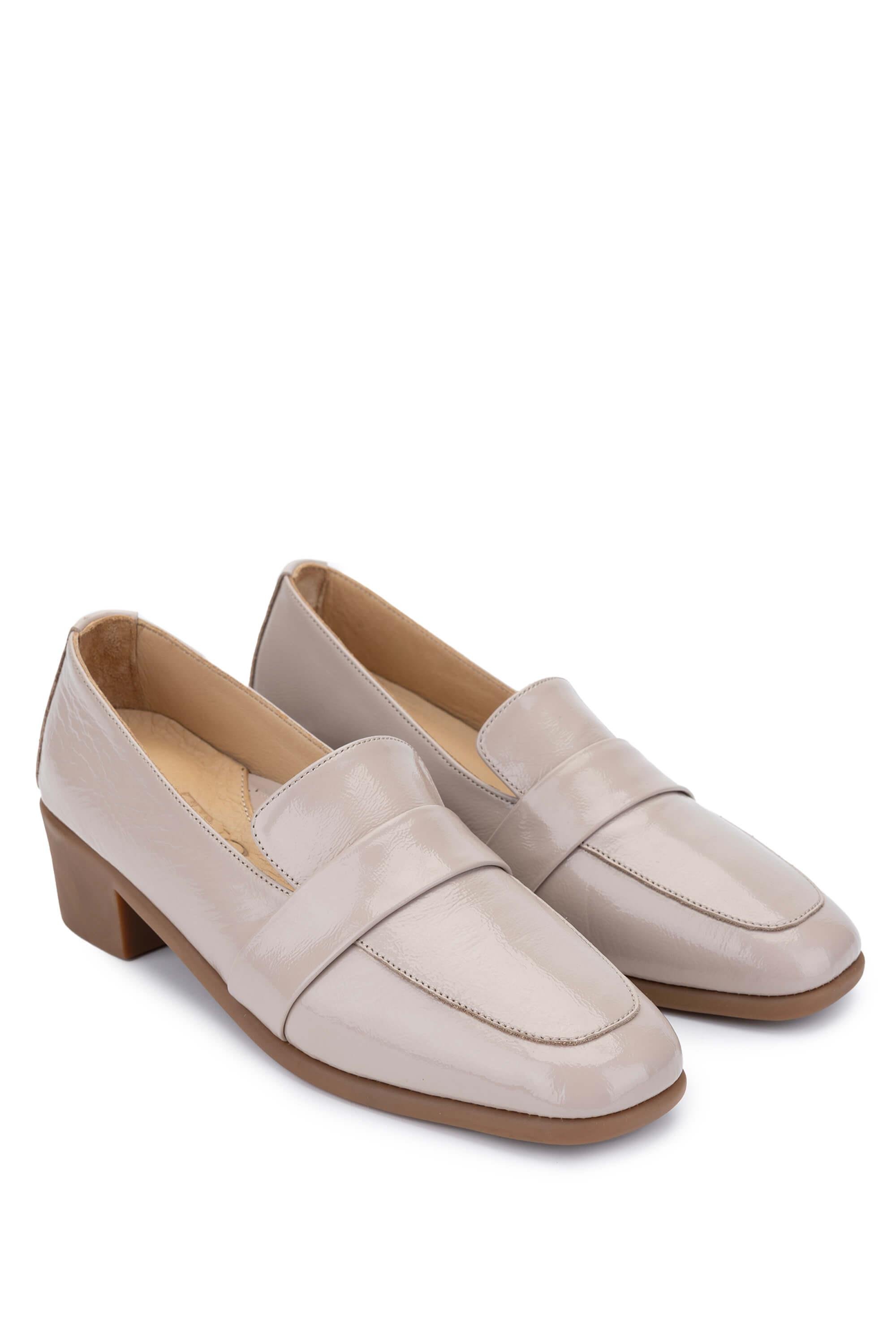 Tamer Tanca Kadın Hakiki Deri Vizon Rugan Topuklu Ayakkabı