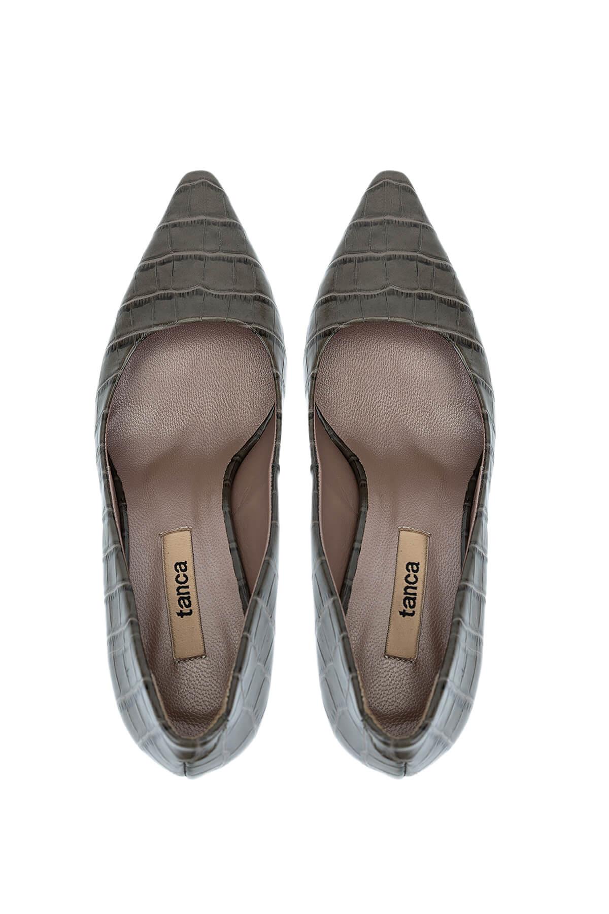 Tamer Tanca Kadın Hakiki Deri Vizon Topuklu Ayakkabı