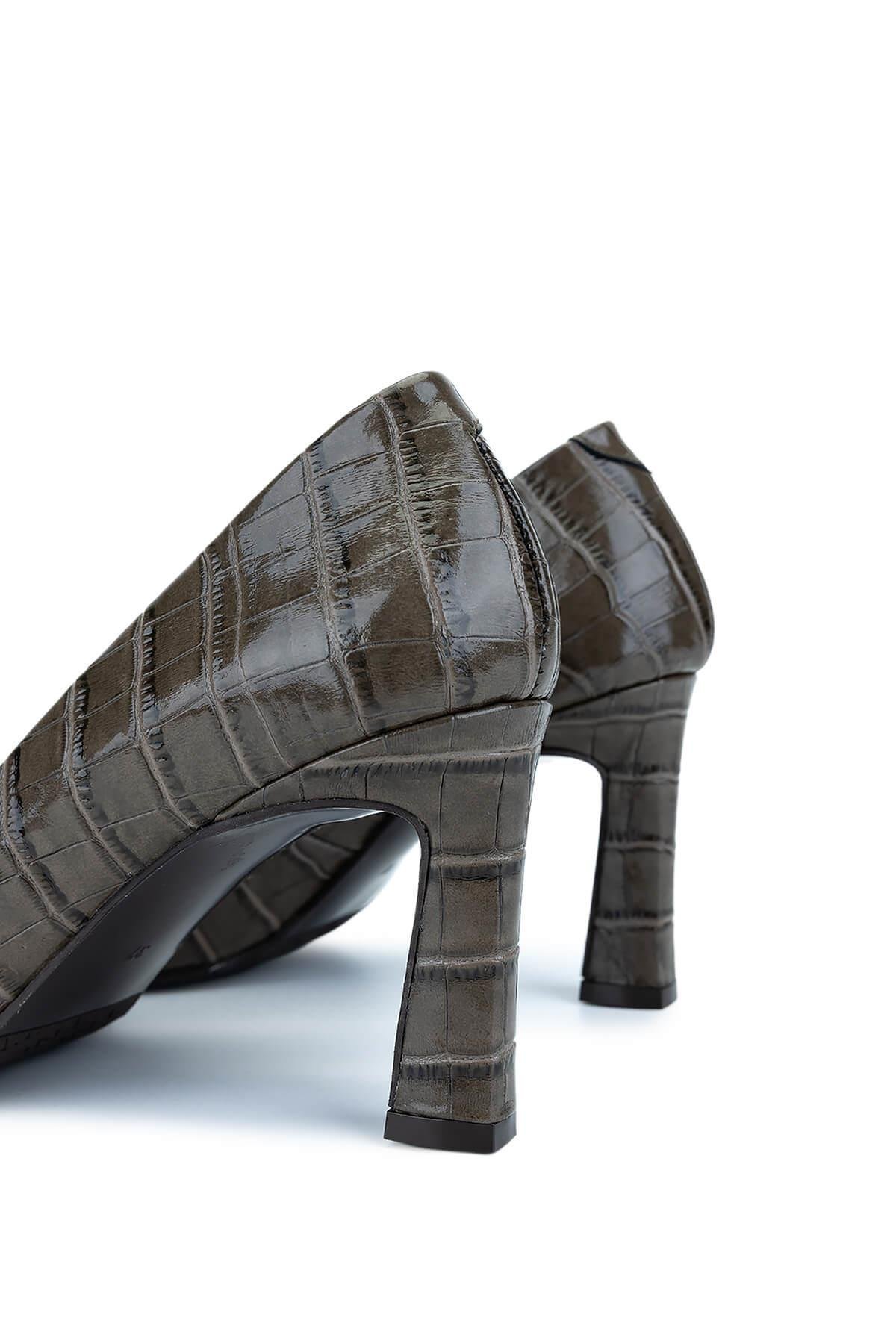 Tamer Tanca Kadın Hakiki Deri Vizon Topuklu Ayakkabı