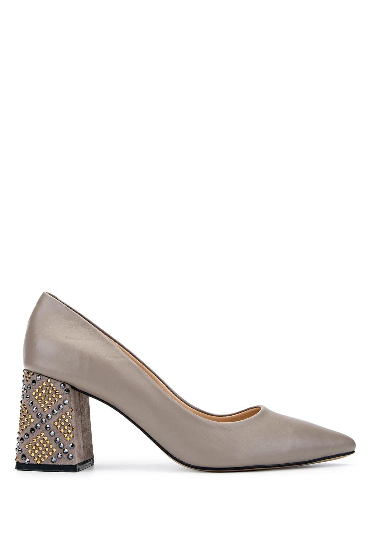 Tamer Tanca Kadın Hakiki Deri Vizon Topuklu Ayakkabı