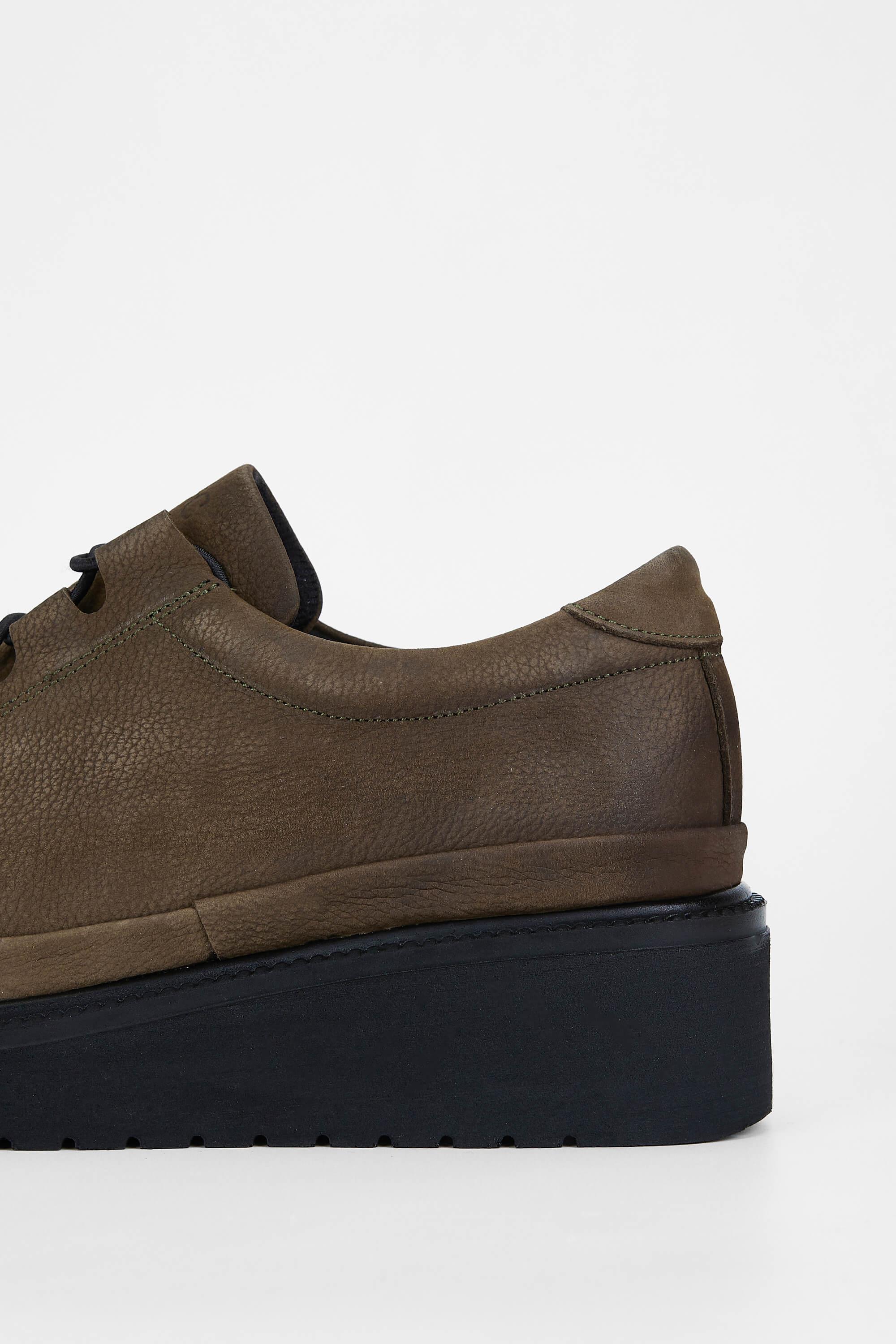 Tamer Tanca Kadın Hakiki Deri Yeşil Casual Ayakkabı