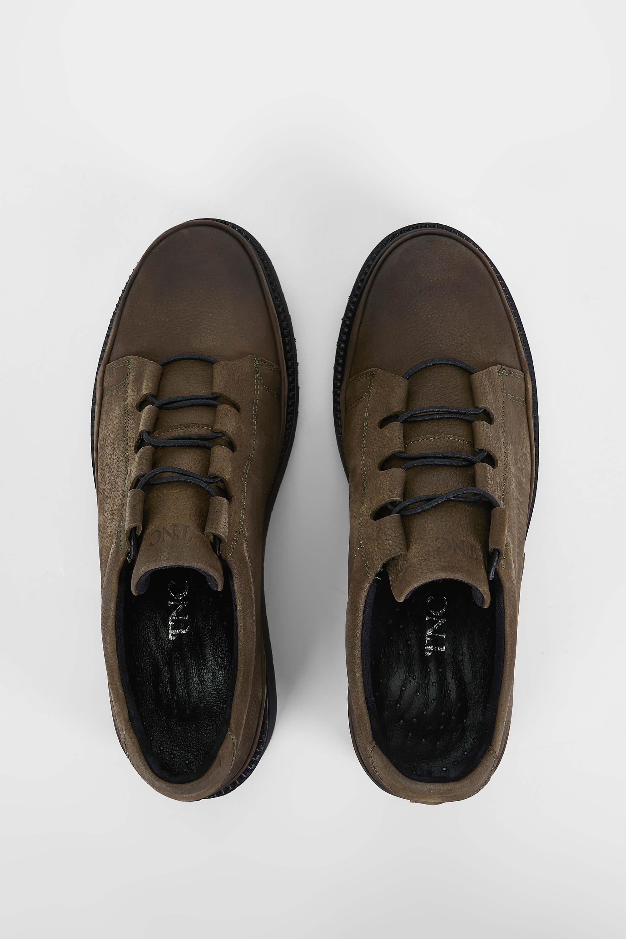 Tamer Tanca Kadın Hakiki Deri Yeşil Casual Ayakkabı