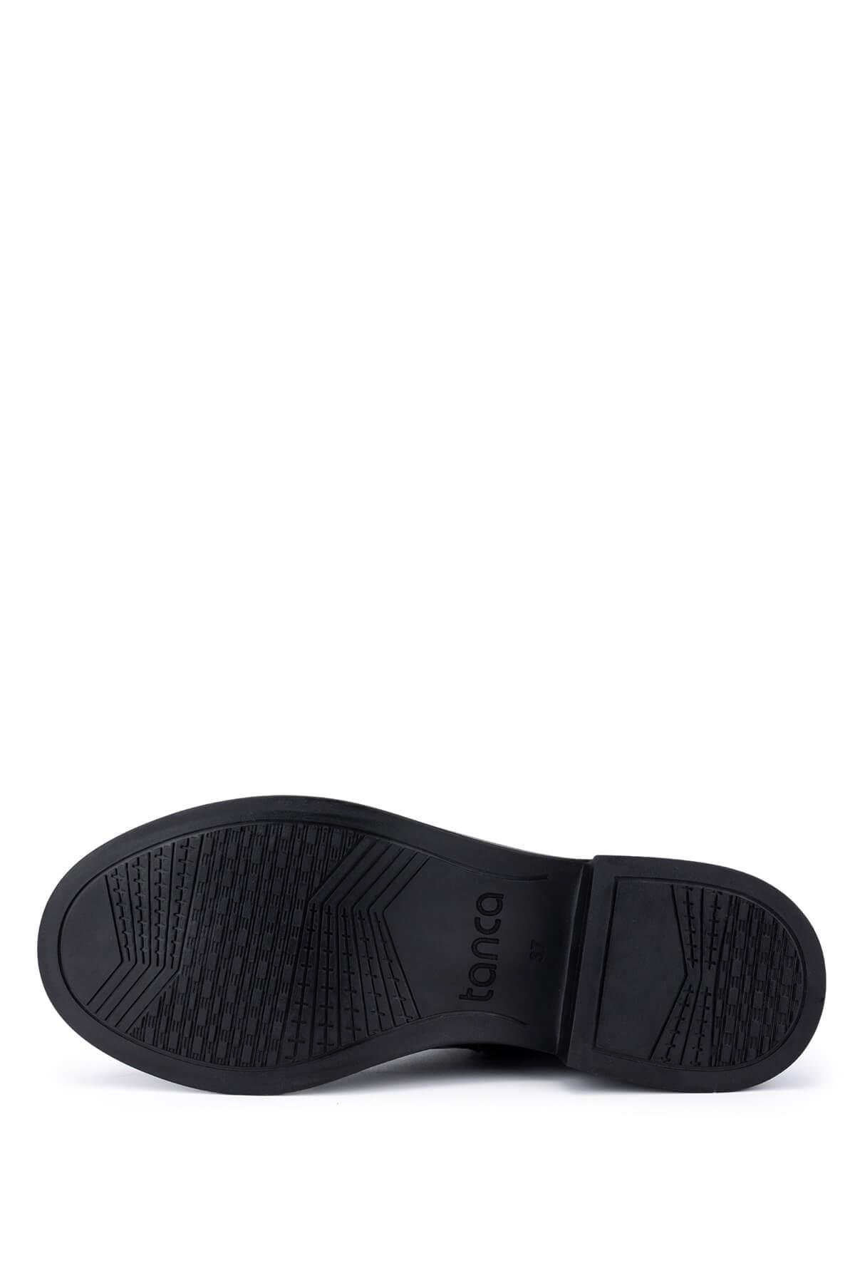 Tamer Tanca Kadın Siyah Rugan Casual Bot