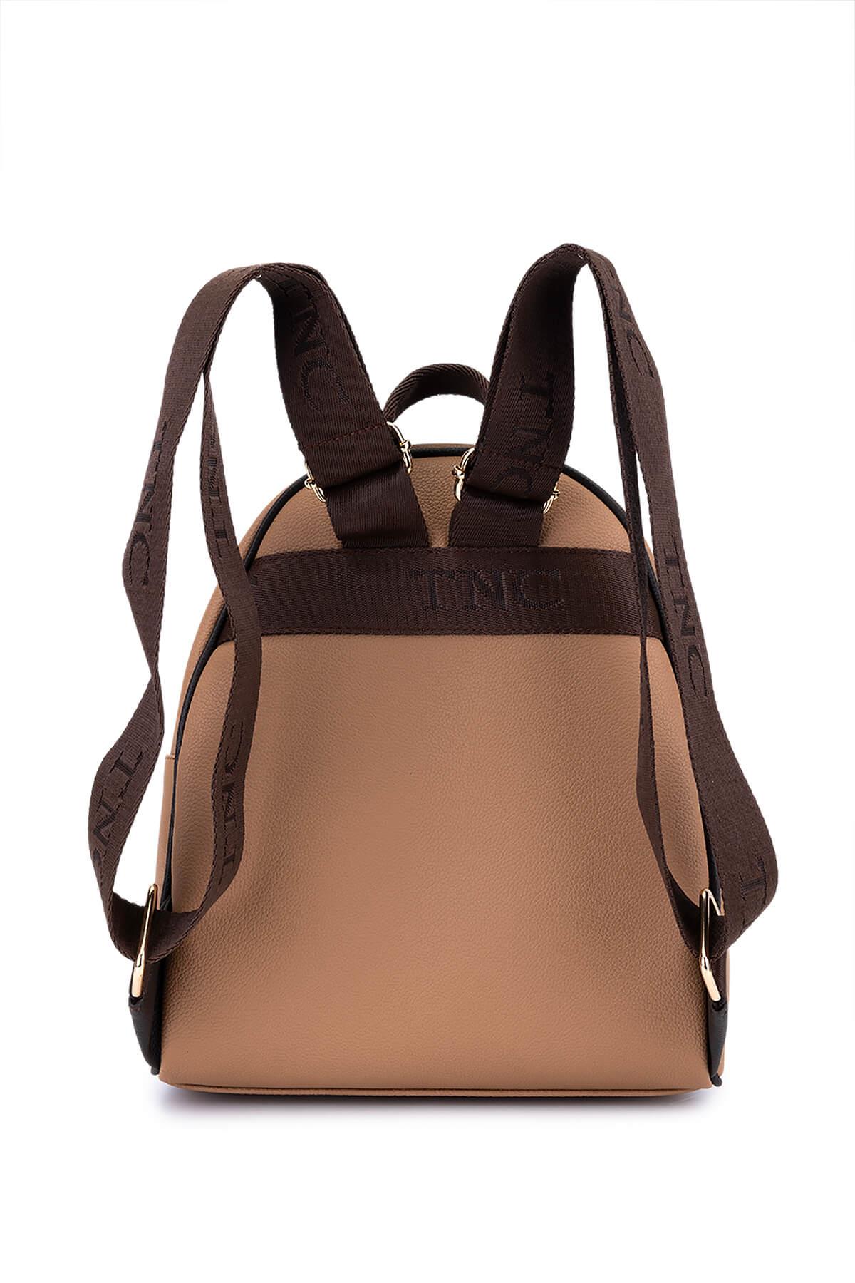 Tamer Tanca Kadın Suni Deri Bisküvi Sırt Çantası