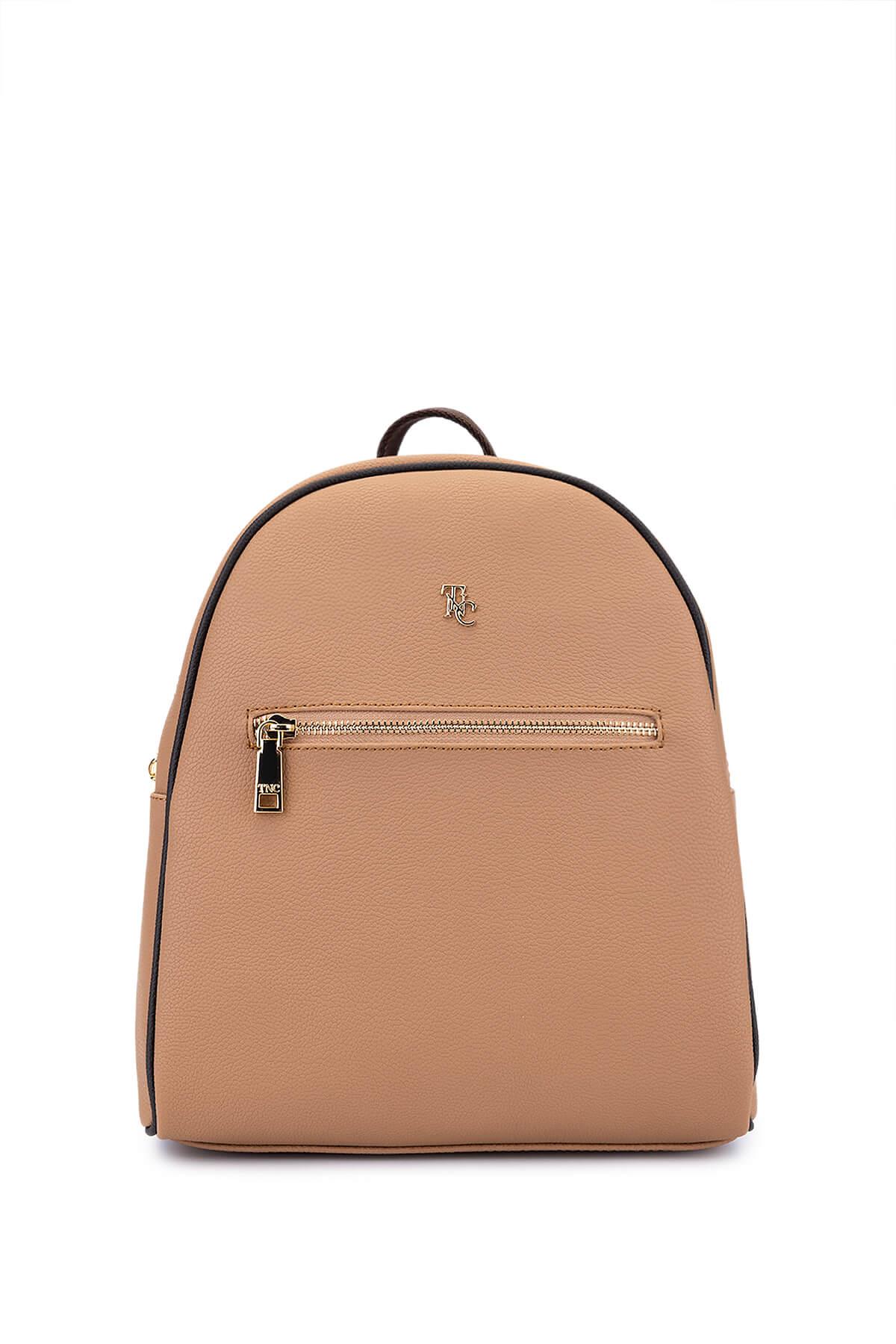 Tamer Tanca Kadın Suni Deri Bisküvi Sırt Çantası