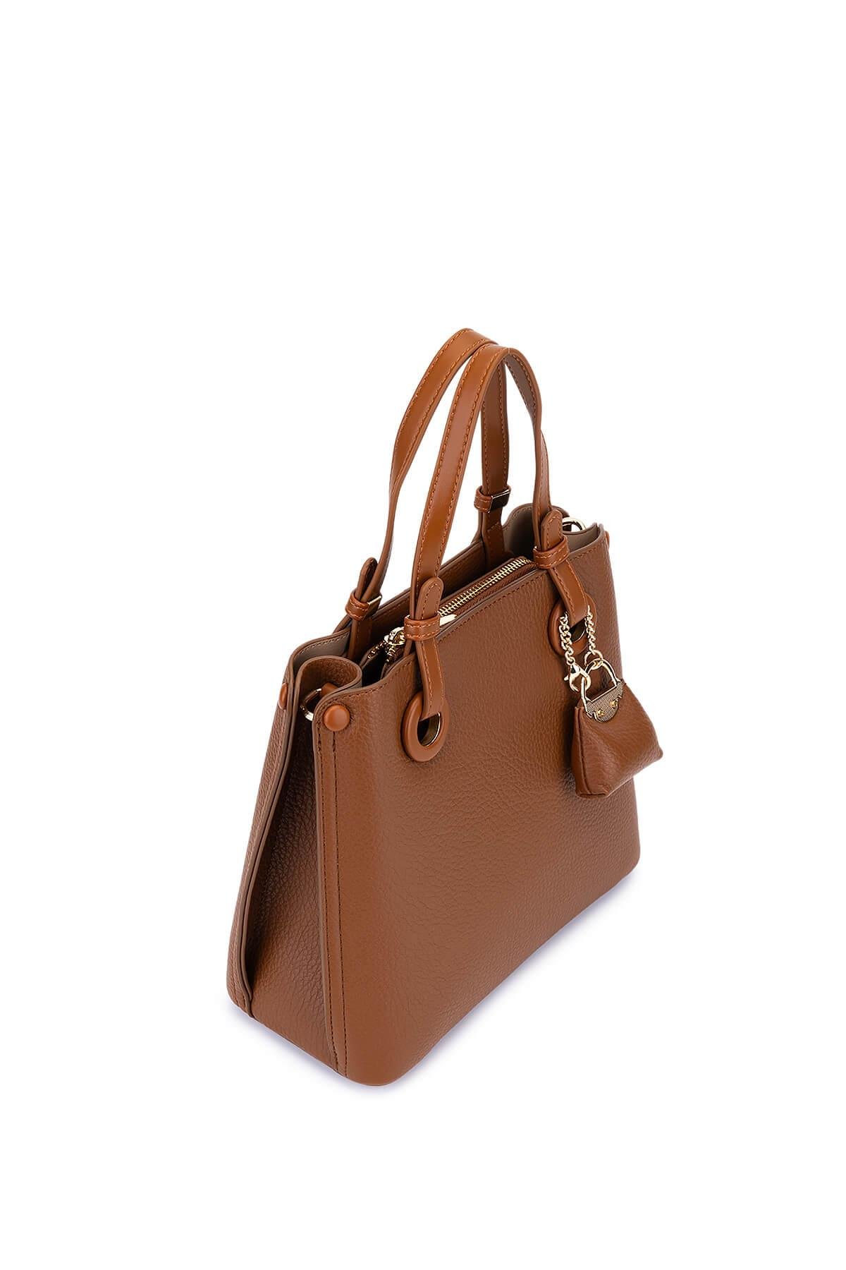 Tamer Tanca Kadın Suni Deri Camel Omuz Çanta