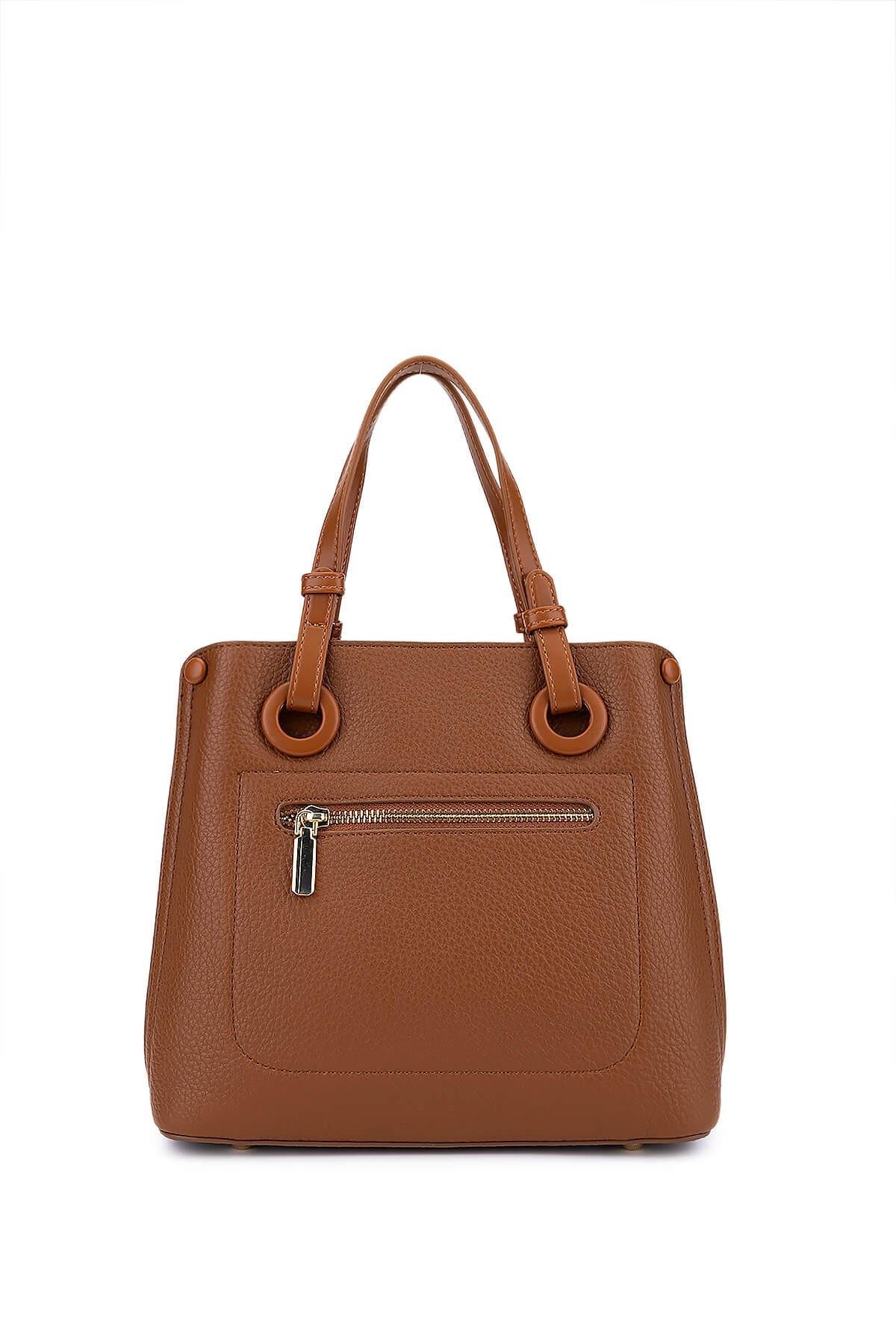 Tamer Tanca Kadın Suni Deri Camel Omuz Çanta