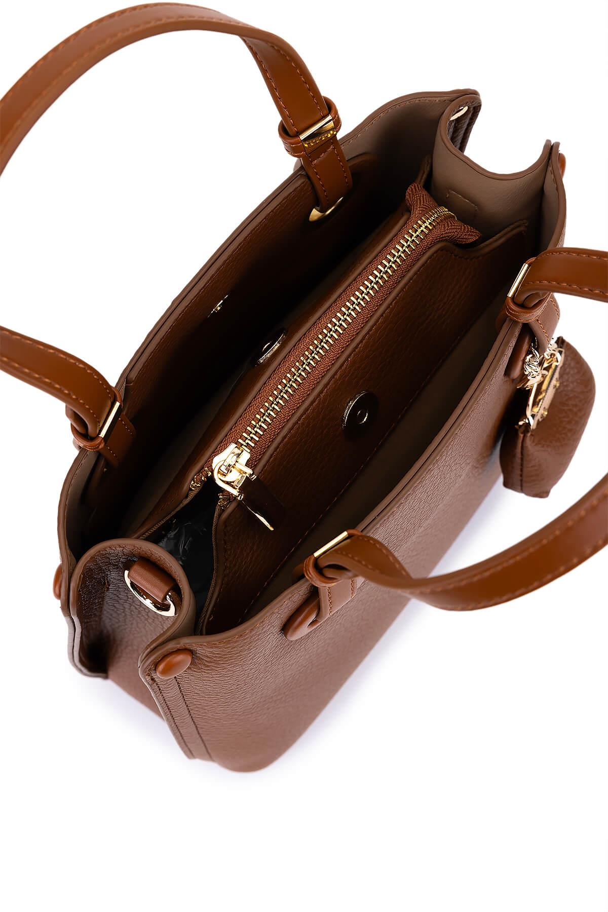 Tamer Tanca Kadın Suni Deri Camel Omuz Çanta