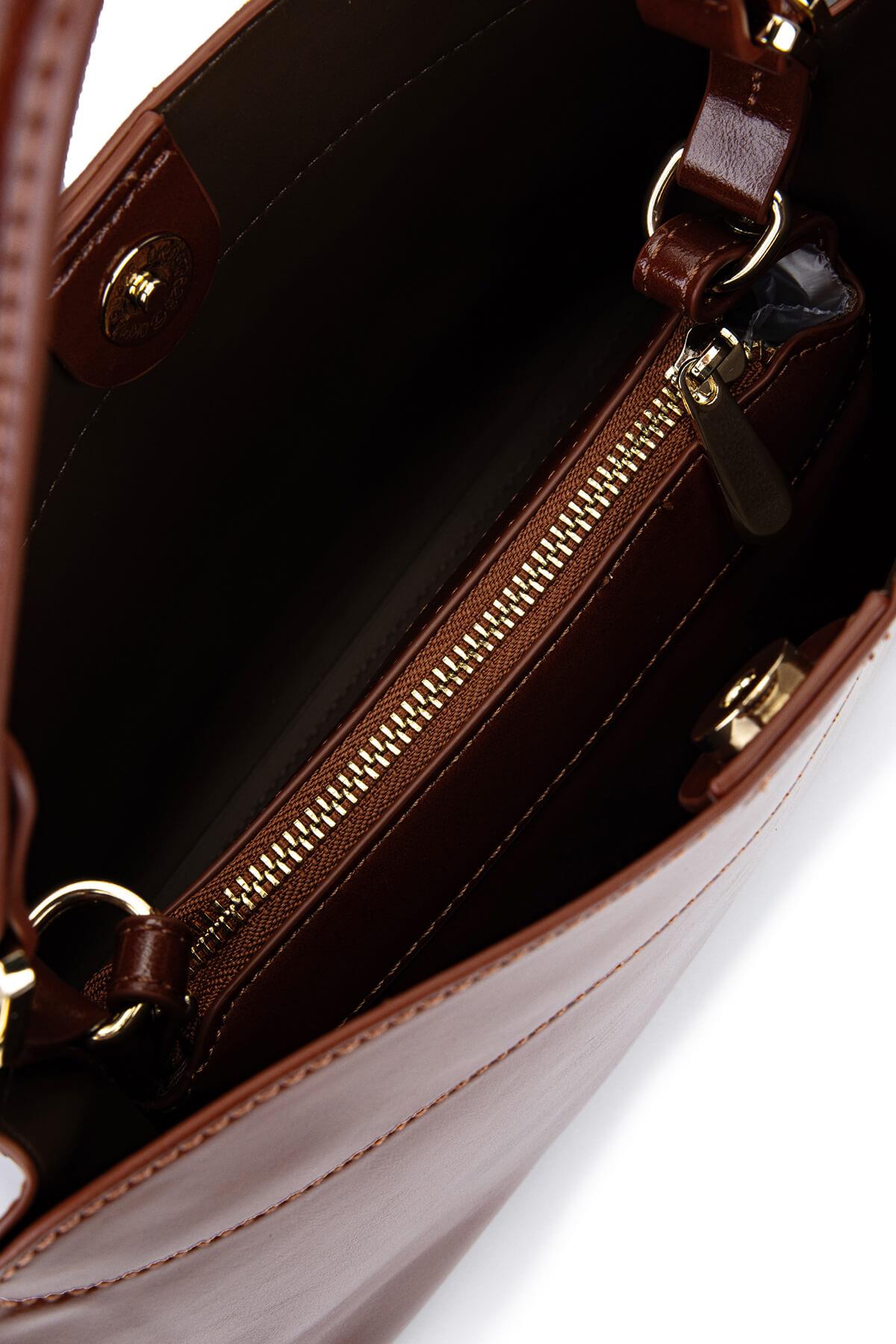 Tamer Tanca Kadın Suni Deri Camel Omuz Çanta