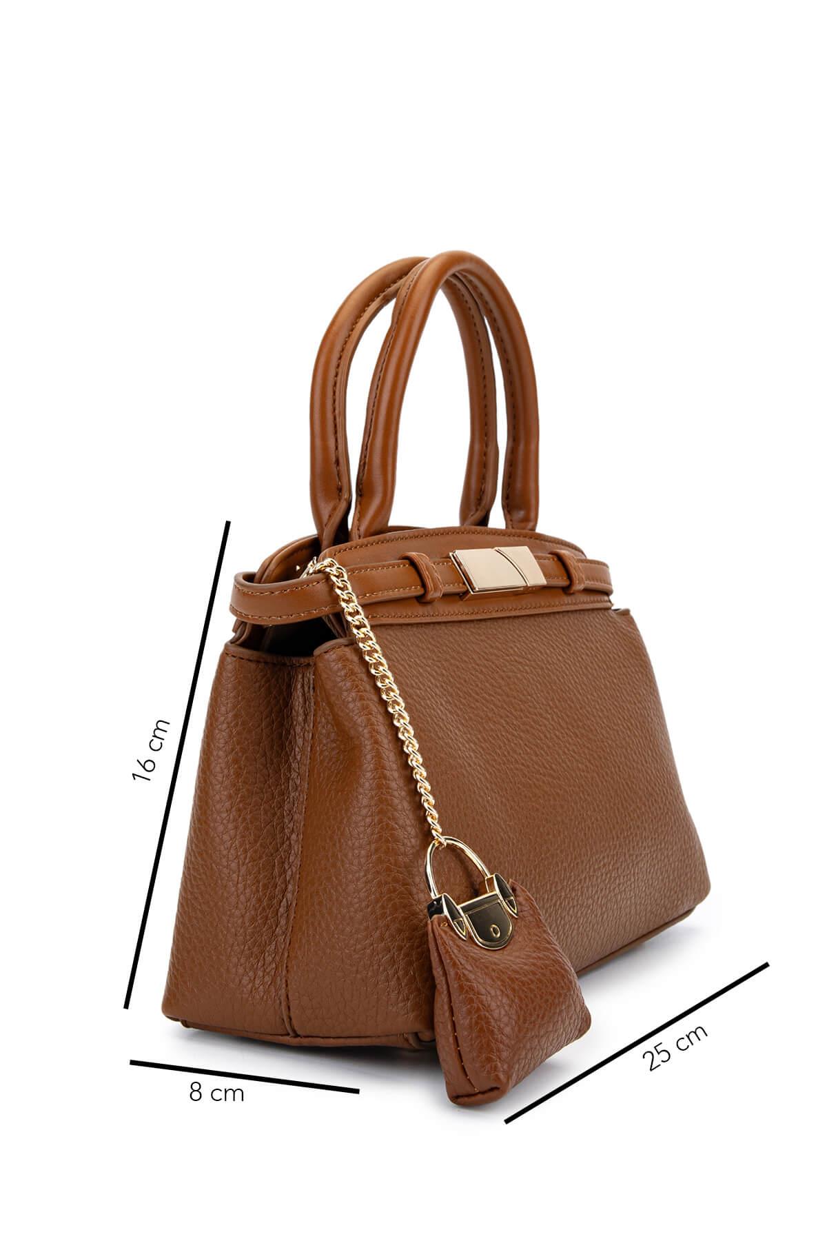 Tamer Tanca Kadın Suni Deri Camel Omuz Çanta