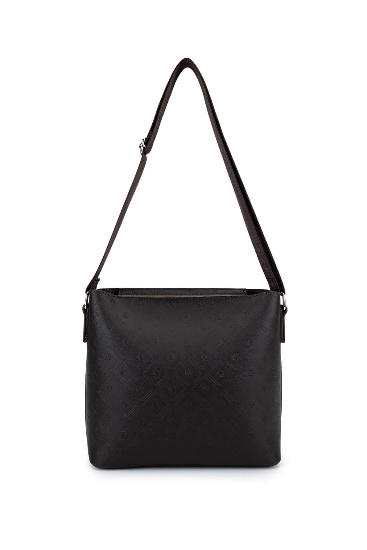 Tamer Tanca Kadın Suni Deri Kahverengi Postacı Çanta