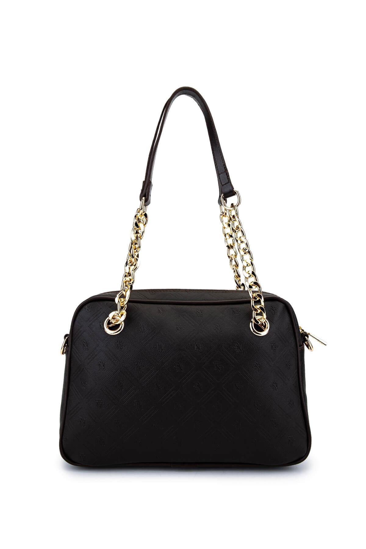 Tamer Tanca Kadın Suni Deri Kahverengi Postacı Çanta