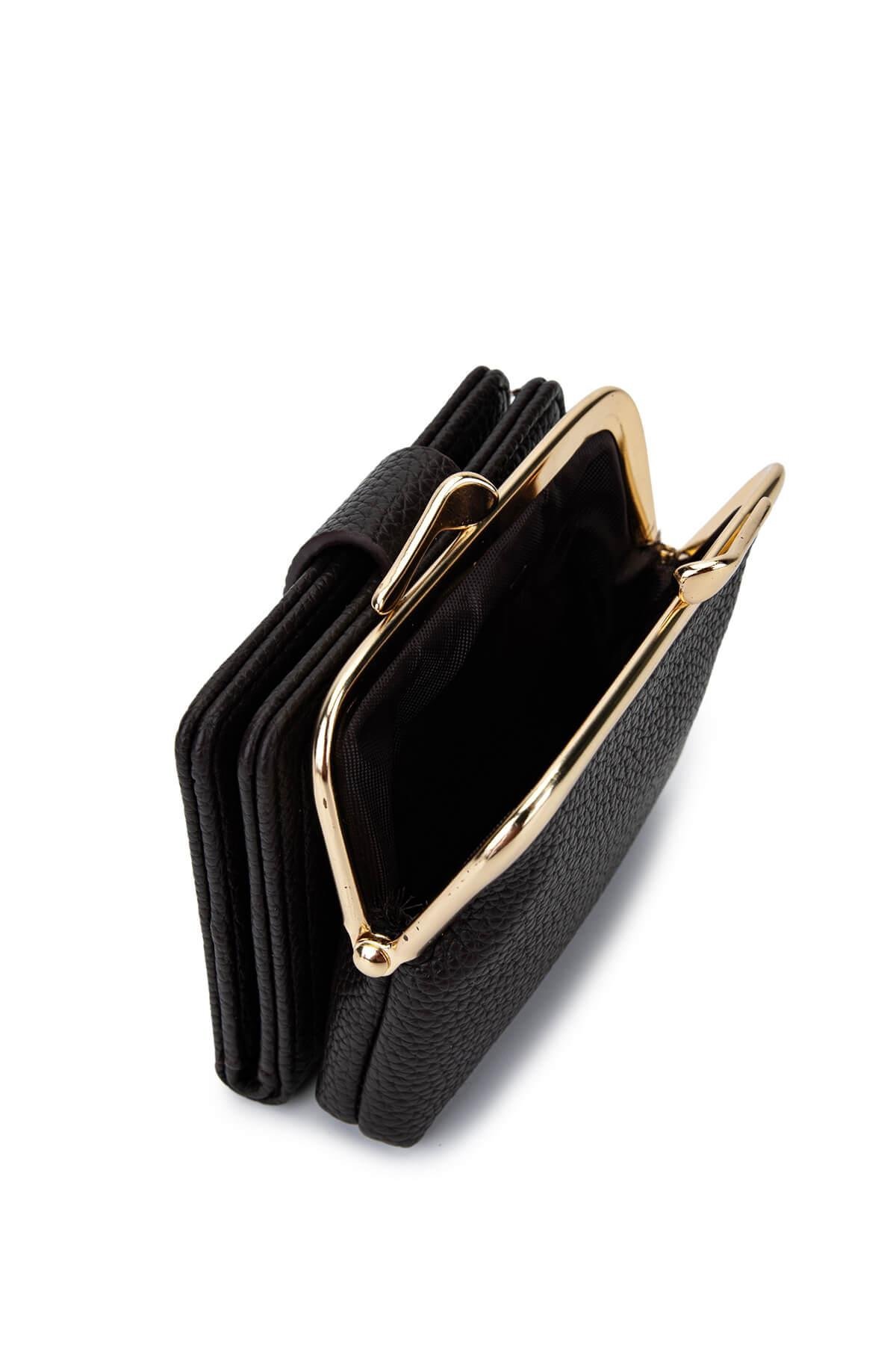 Tamer Tanca Kadın Suni Deri Kahverengi Cüzdan