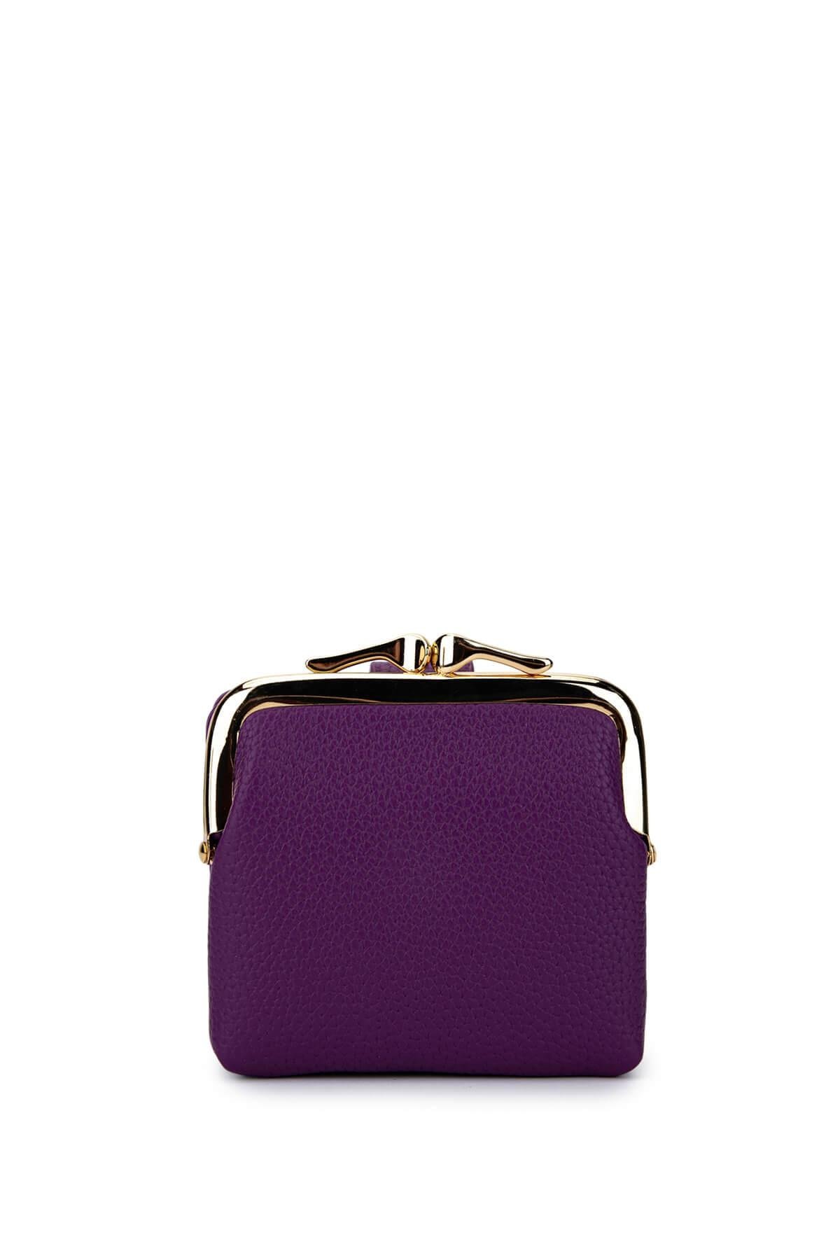 Tamer Tanca Kadın Suni Deri Mor Cüzdan