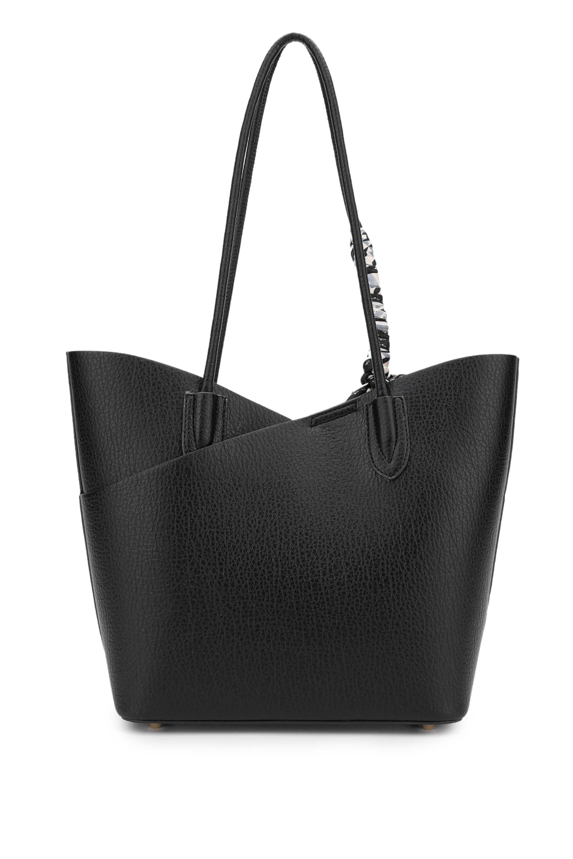 Tamer Tanca Kadın Suni Deri Siyah Kol Çantası