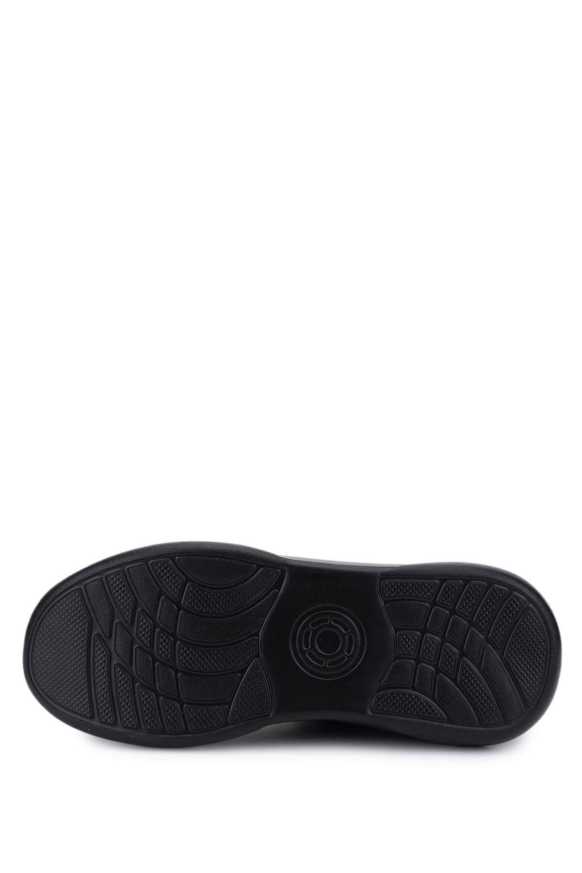 Tamer Tanca Kadın Suni Deri Siyah/Antrasit Sneakers & Spor Ayakkabı