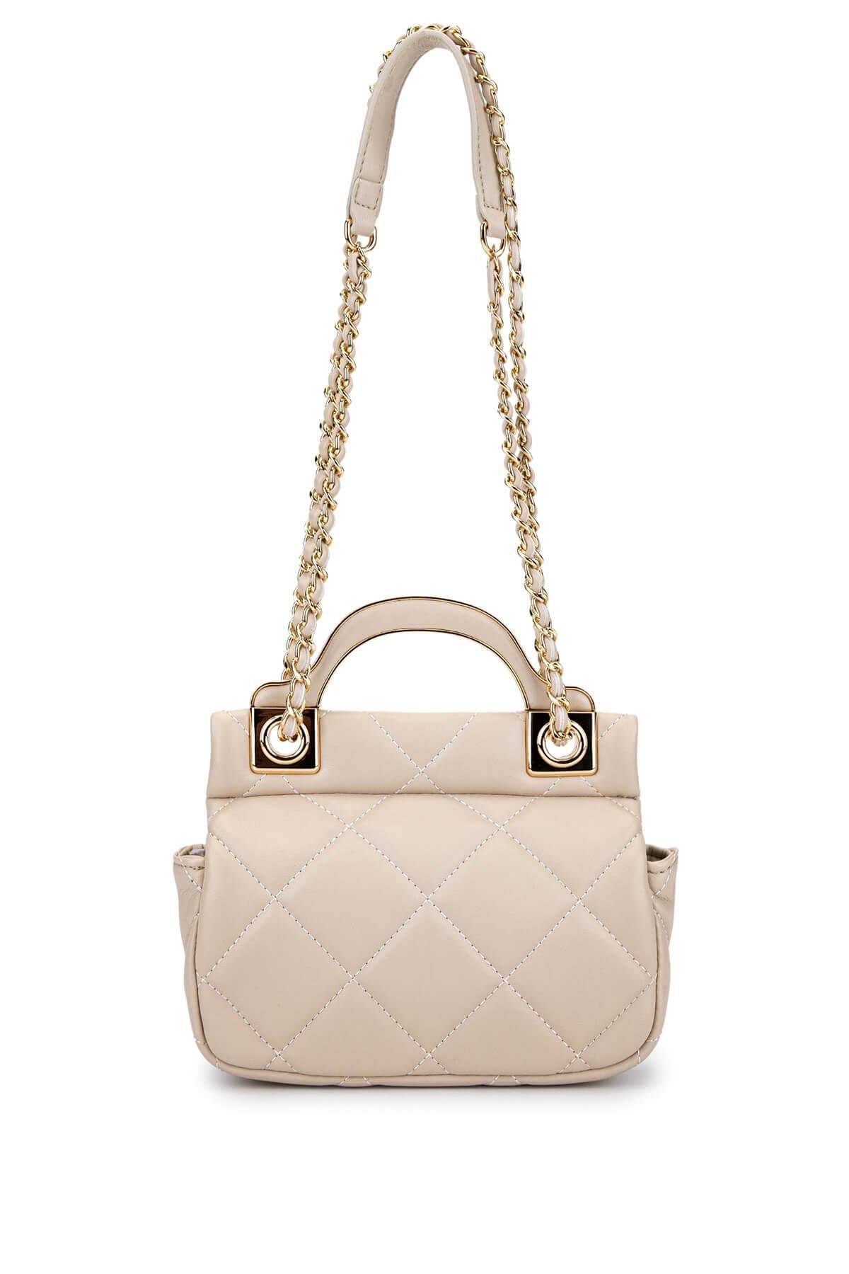 Tamer Tanca Kadın Suni Deri Taupe Omuz Çanta