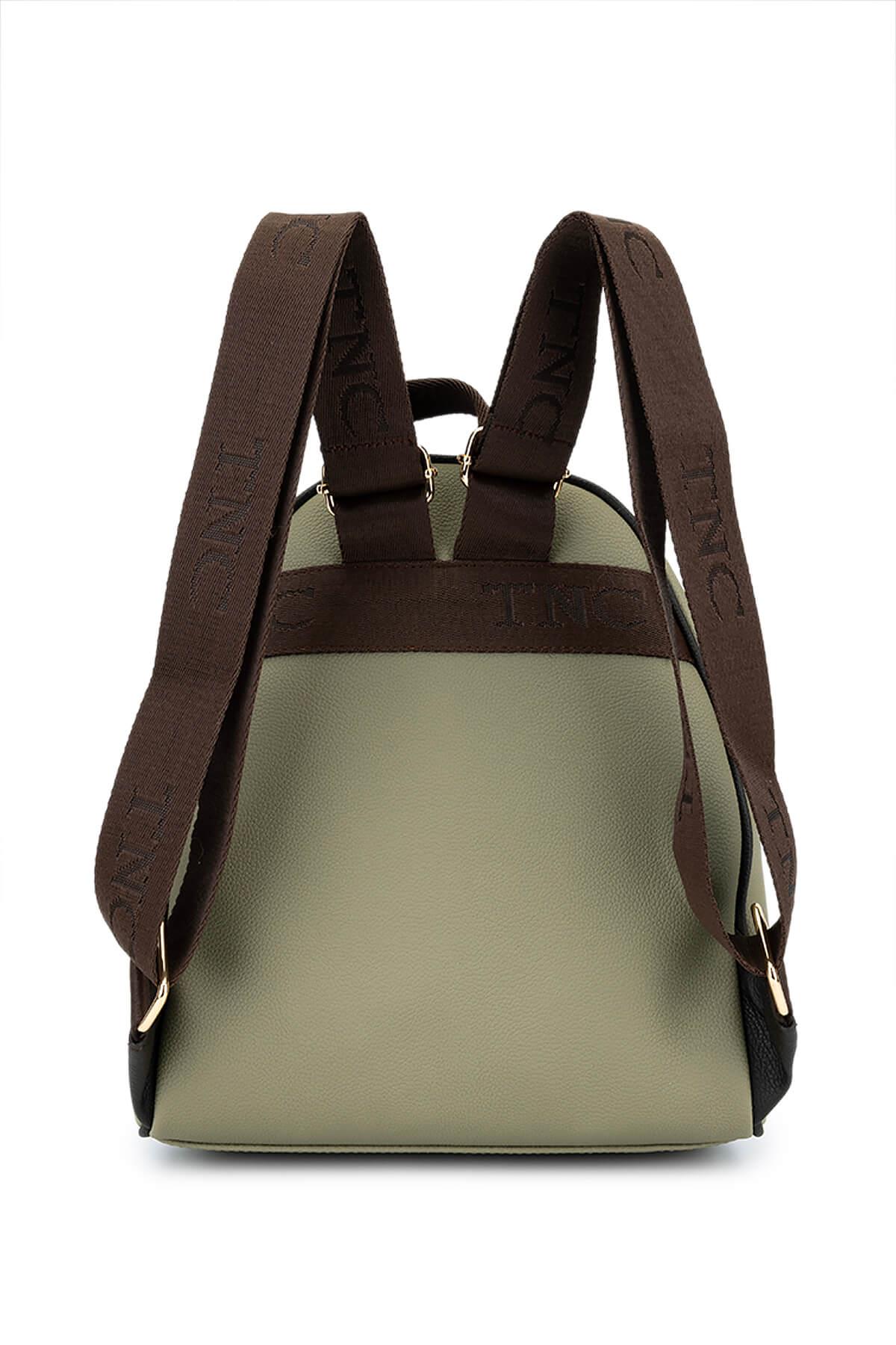 Tamer Tanca Kadın Suni Deri Yeşil Sırt Çantası