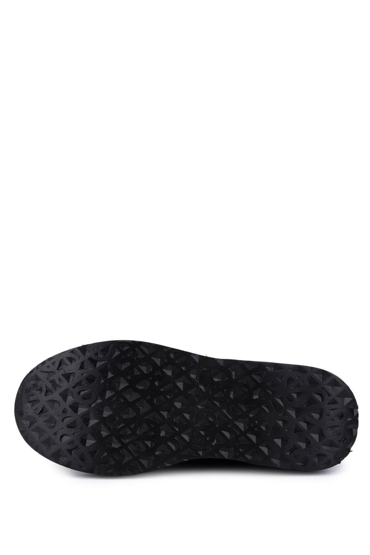 Tamer Tanca Kadın Suni Deri/Tekstil Siyah Casual Ayakkabı