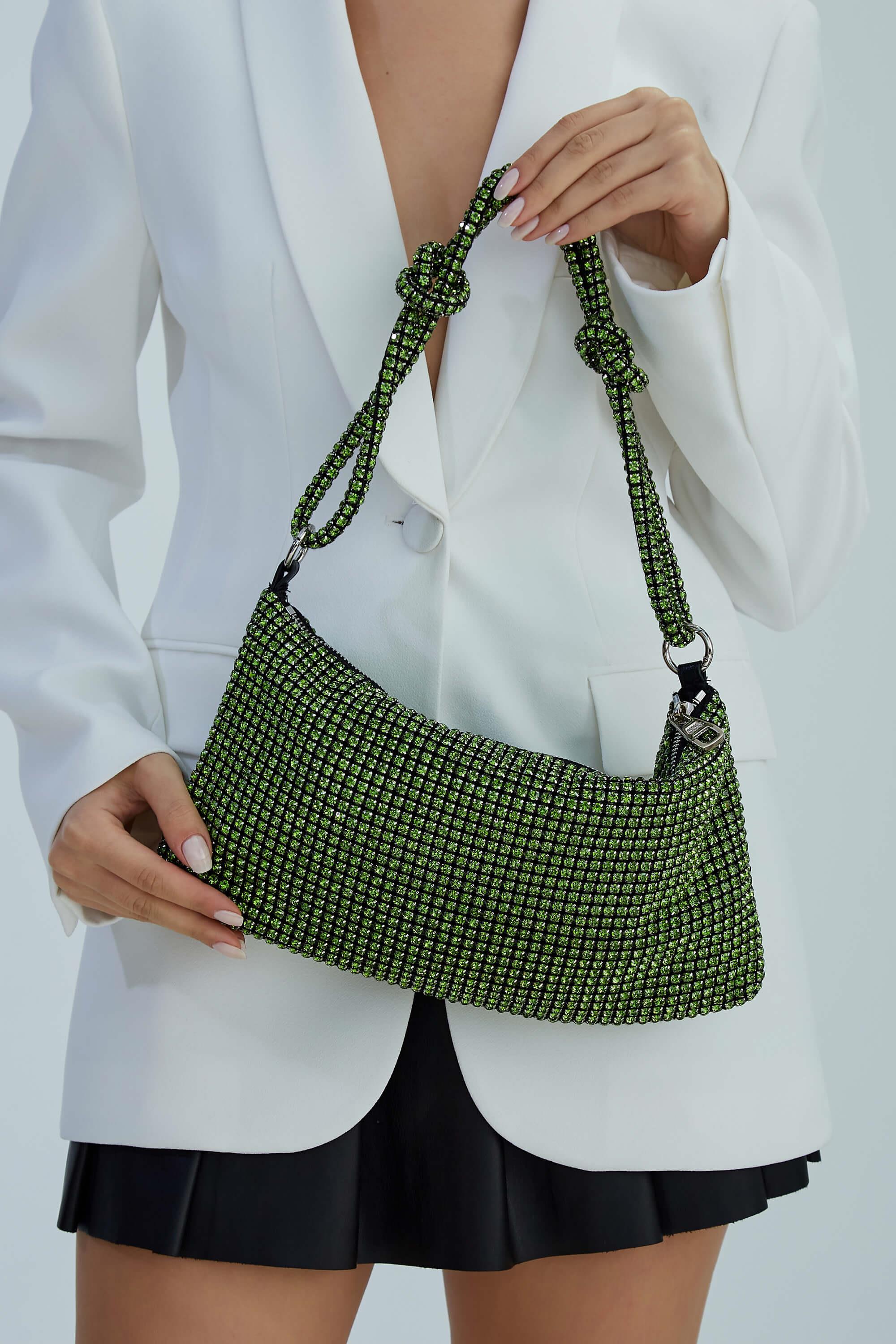 Tamer Tanca Kadın TAS Yeşil Abiye Çanta