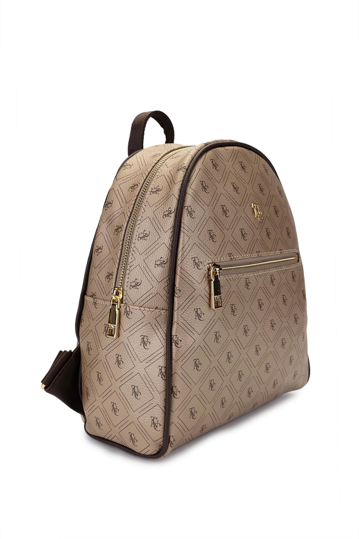 Tamer Tanca Kadın Vegan Altın Sırt Çantası