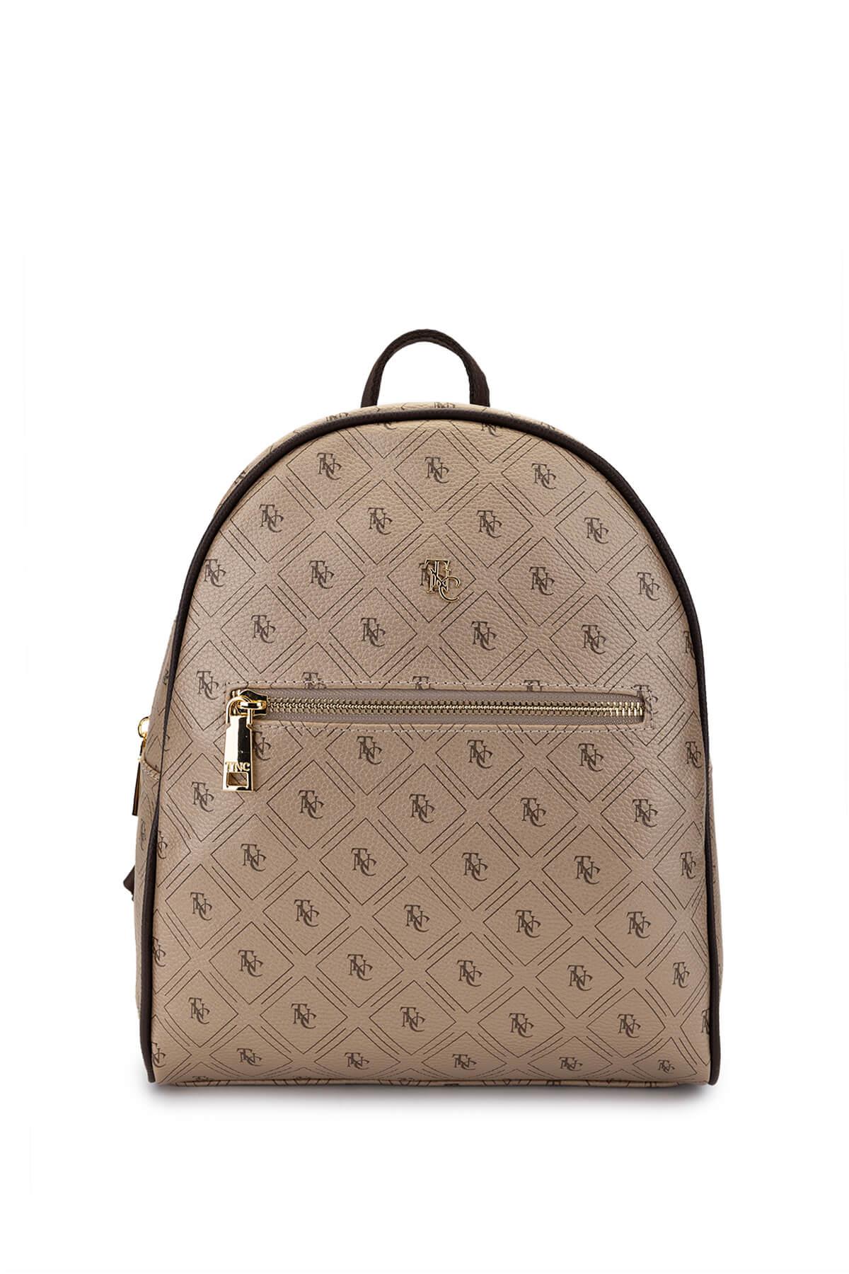 Tamer Tanca Kadın Vegan Altın Sırt Çantası