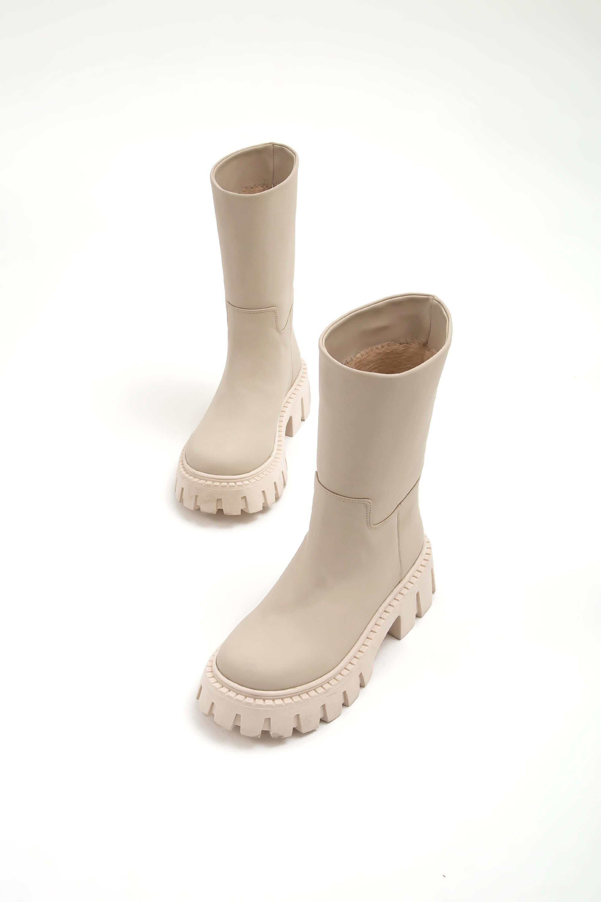 Tamer Tanca Kadın Vegan Bej Casual Bot