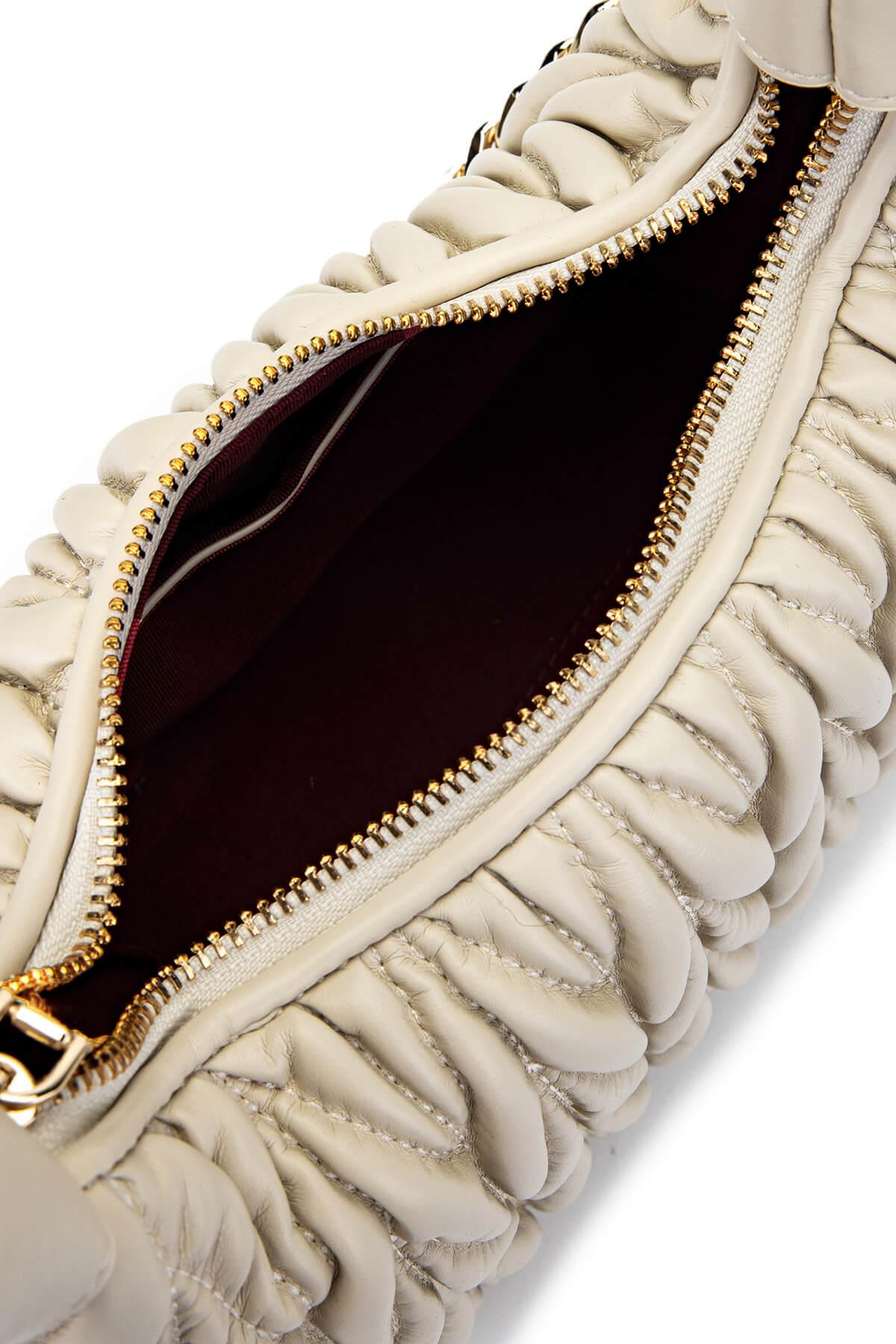 Tamer Tanca Kadın Vegan Bej Omuz Çanta